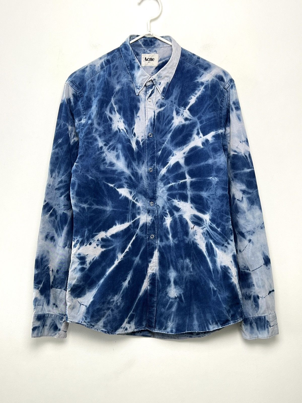 Acne Studios acne y2k vintage shirt 1/1 bleached tie dye Size US M / EU 48-50 / 2 - 2 Thumbnail