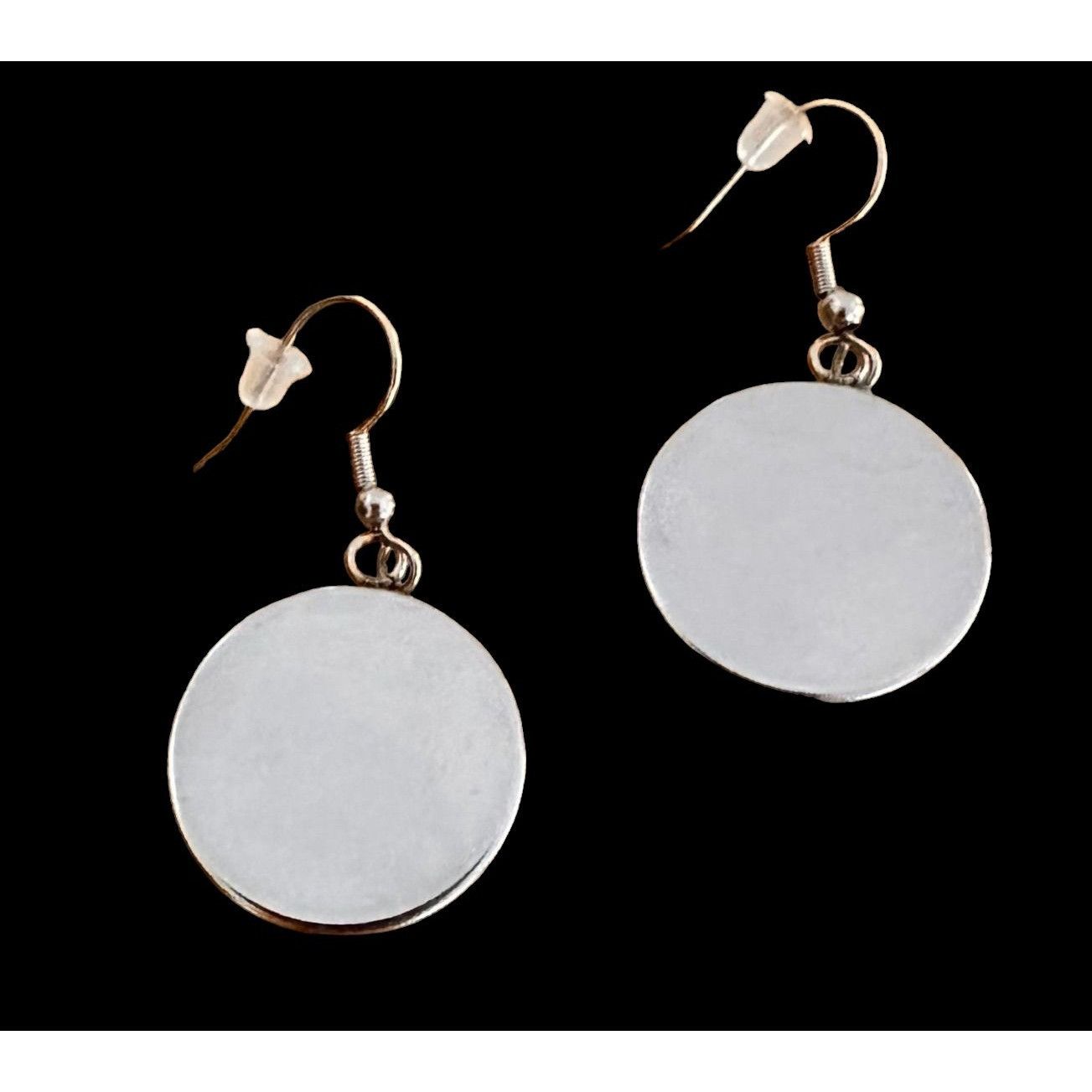 Handmade Moon Star Sun Earrings Navy Blue Eclectic Planet Astrology Z Size ONE SIZE - 12 Thumbnail