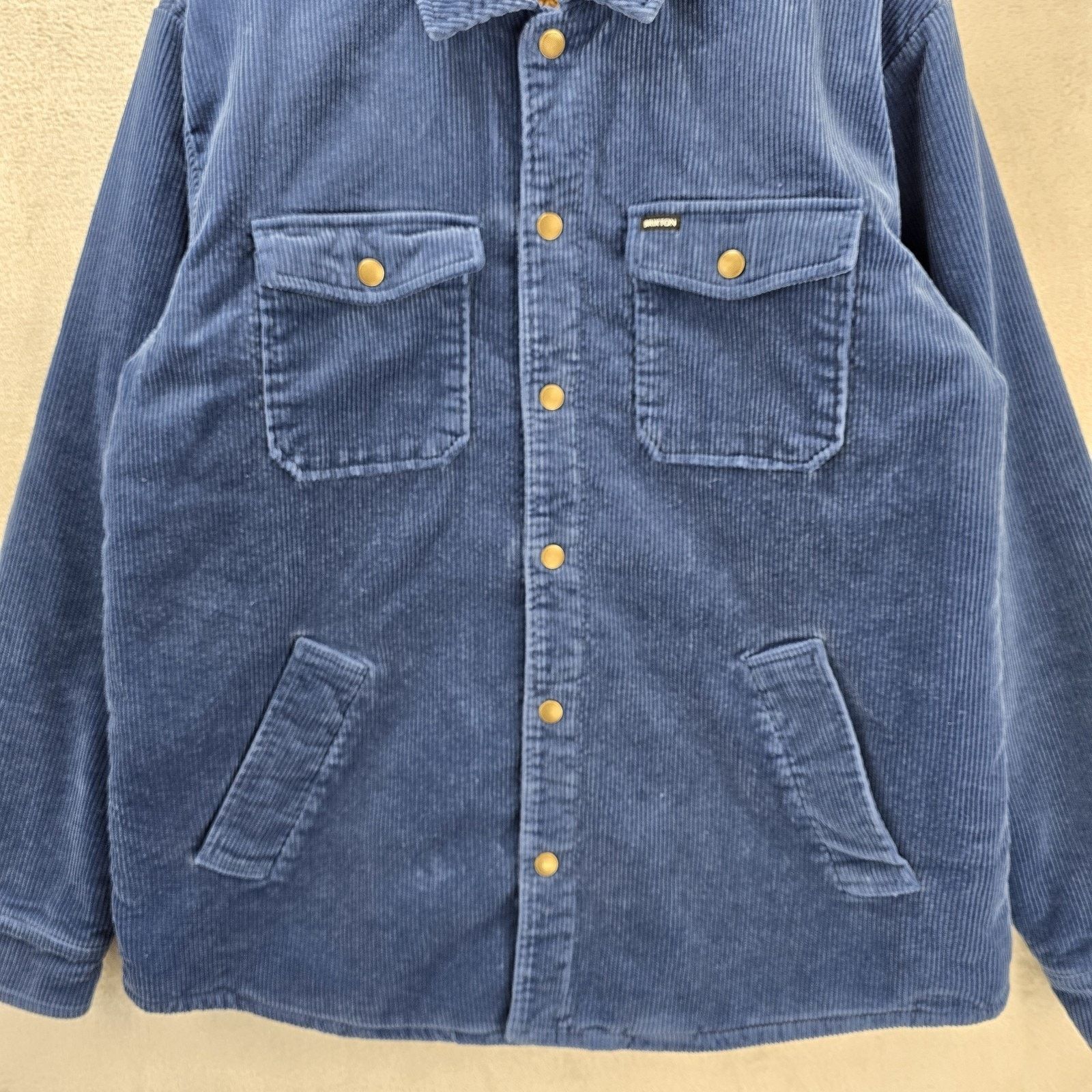 Brixton Brixton Durham Sherpa Lined Jacket Mens Joe Blue Corduroy Size US XL / EU 56 / 4 - 4 Thumbnail