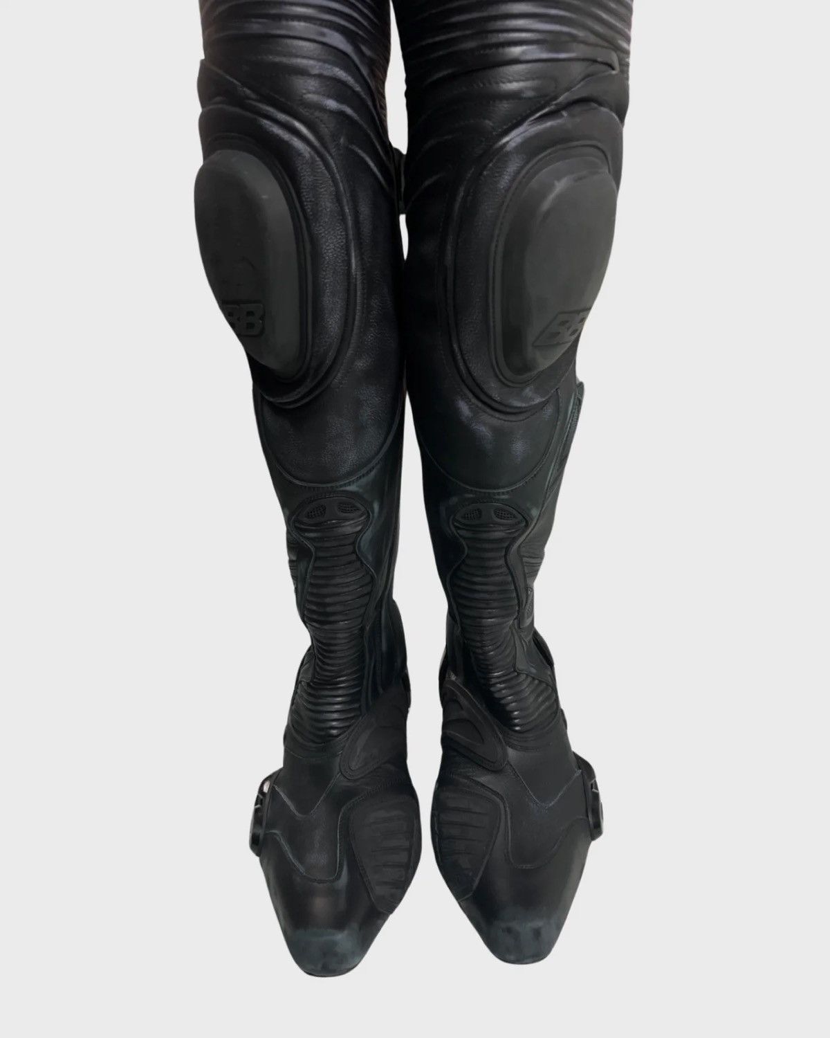 Balenciaga BALENCIAGA OVERKNEE HIGH MOTO RACING BOOTS SZ:43 Size US 9.5 / EU 42-43 - 4 Thumbnail