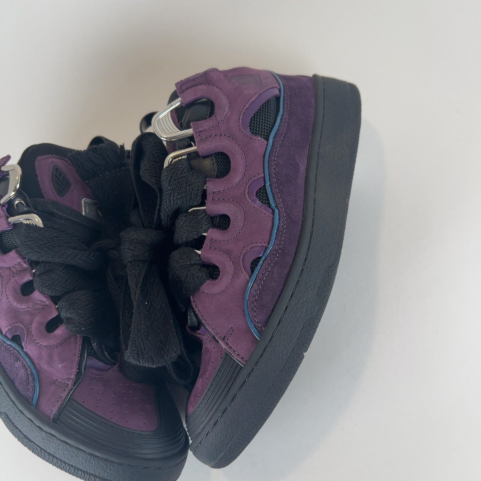 Lanvin Lanvin 'Curb' Suede Low-Top Sneakers Size US 7 / EU 40 - 7 Thumbnail