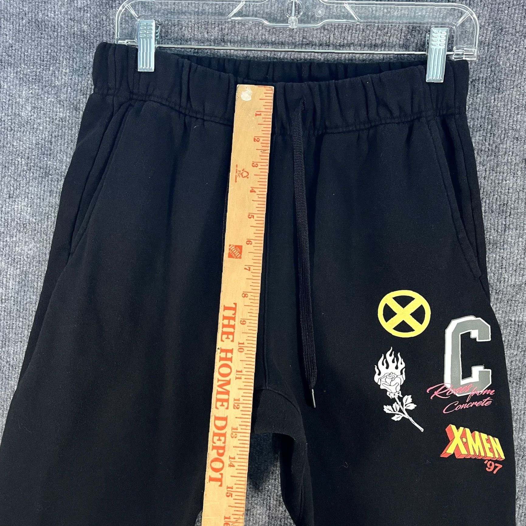 Vintage Civil Regime X Marvel X-Men 97 Sweatpants Mens Small Black Drawstring Rose From Concrete Pants Black Sweatpants Mens XS Rose From Concrete X-Men 97 Size US 29 - 5 Thumbnail