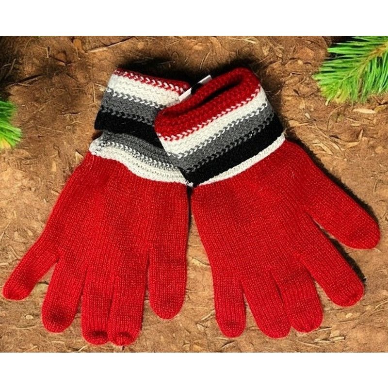 Unknown London New Red New York & Company Woman's knit Gloves Gray NS Size ONE SIZE - 1 Thumbnail