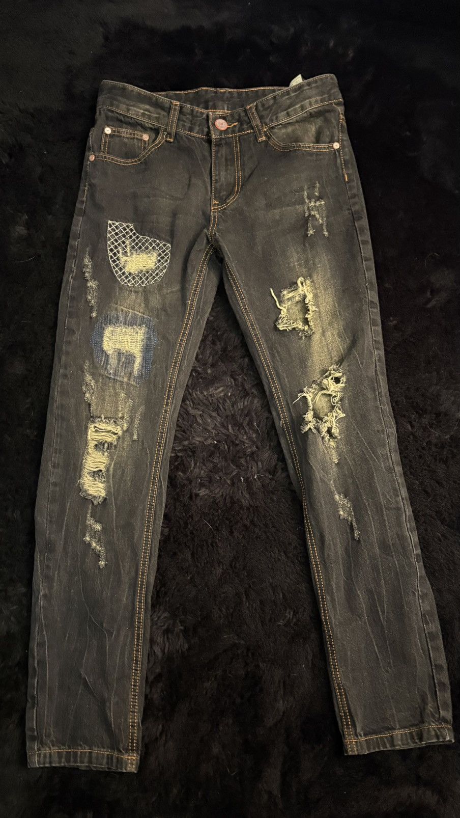Other Brown ripped high quality jeans Size US 30 / EU 46 - 1 Thumbnail