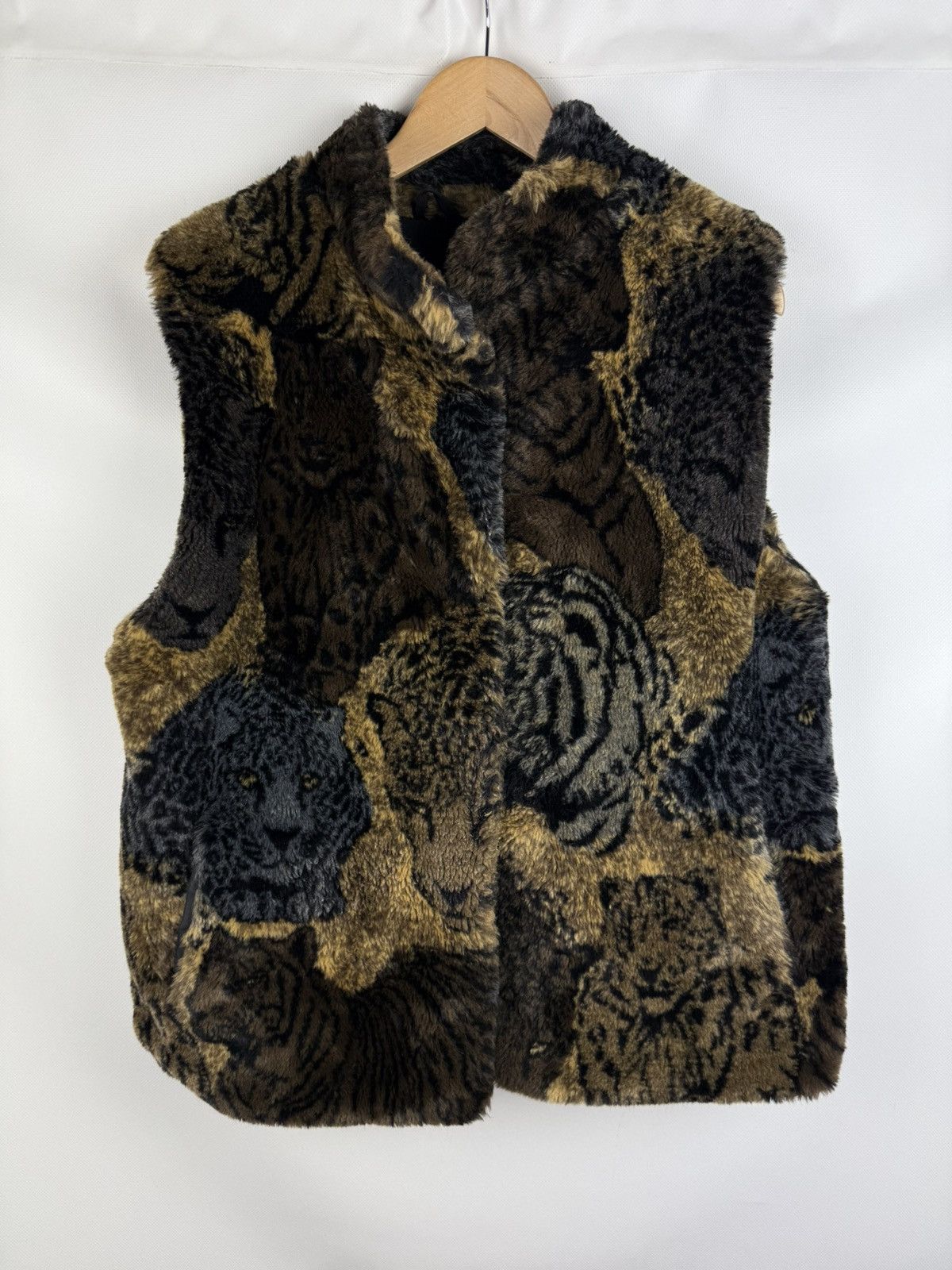 Joseph Ribkoff × Vintage Joseph Ribkoff Animal Print Faux Fur Sleeveless Vest Jacket Size M / US 6-8 / IT 42-44 - 1 Thumbnail