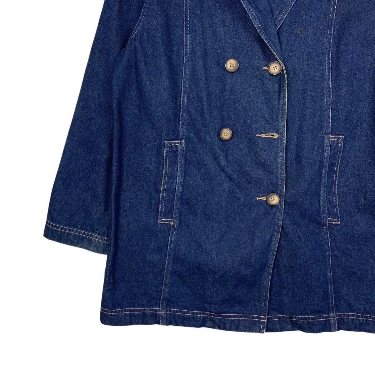 Denim & Co. DENIM & CO Jeans Wear Double Breasted Denim Jacket #2178-C96 Size US L / EU 52-54 / 3 - 3 Thumbnail