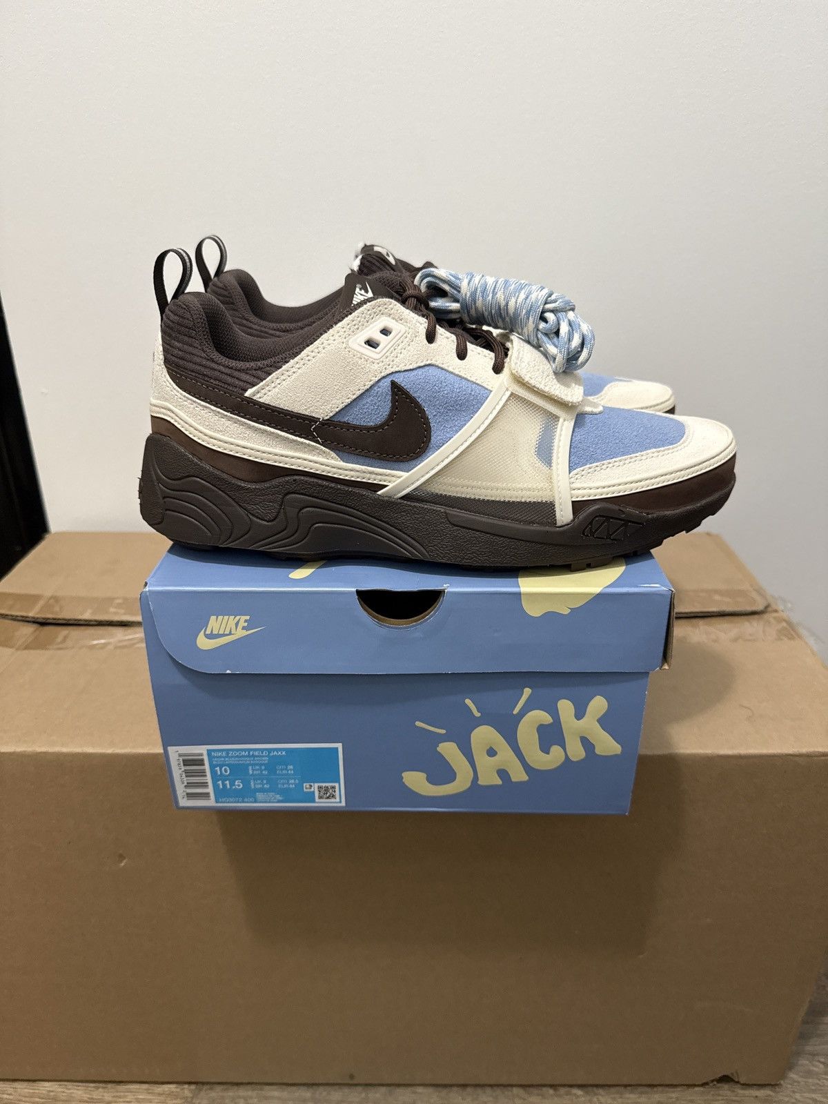 Nike Nike Zoom Field Jaxx Travis Scott Leche Blue Size US 10 / EU 43 - 6 Thumbnail