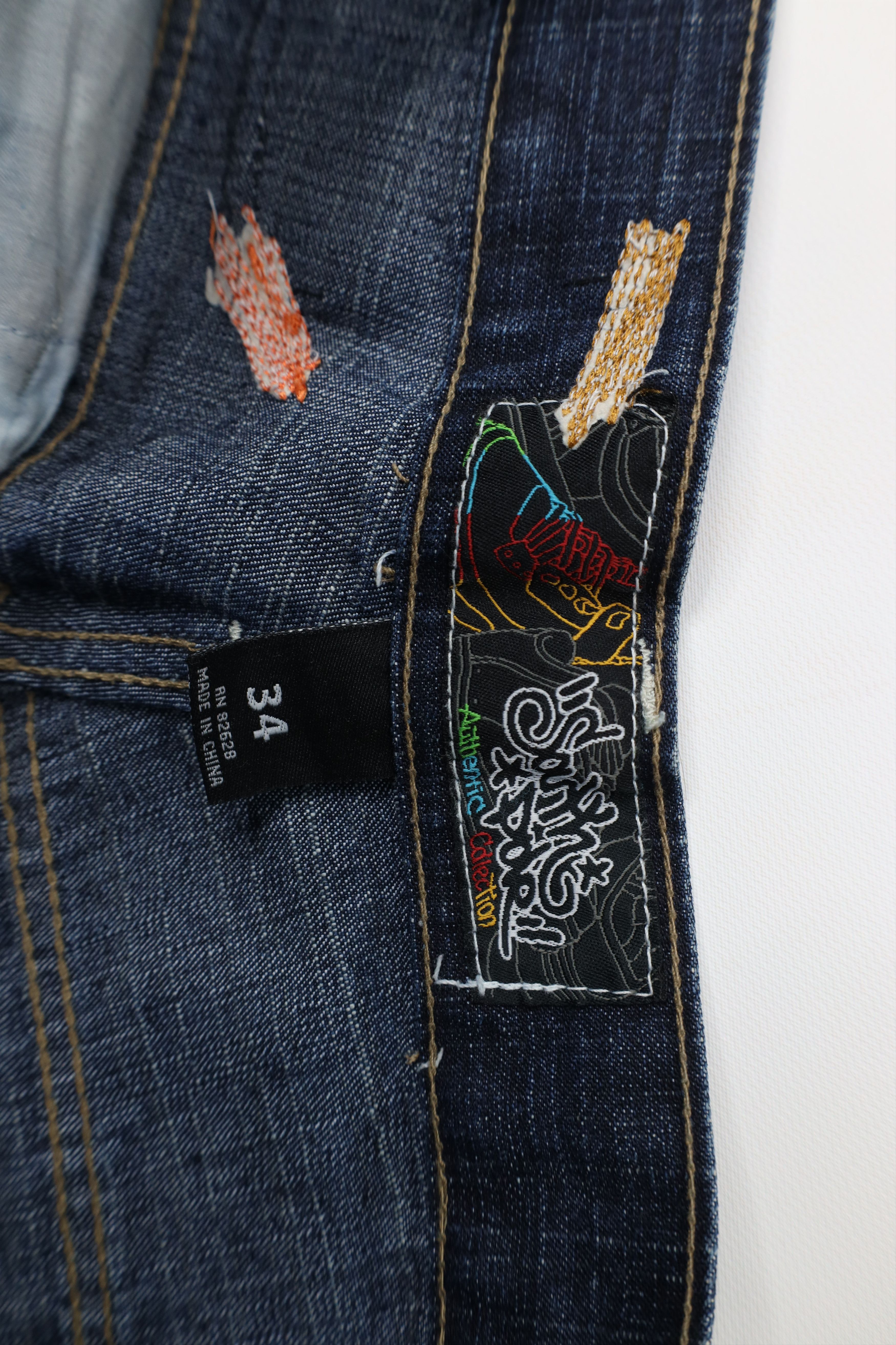 Southpole Vintage 90s Y2K Southpole Wide Leg Denim Jeans Blue Cotton Size US 34 / EU 50 - 9 Thumbnail