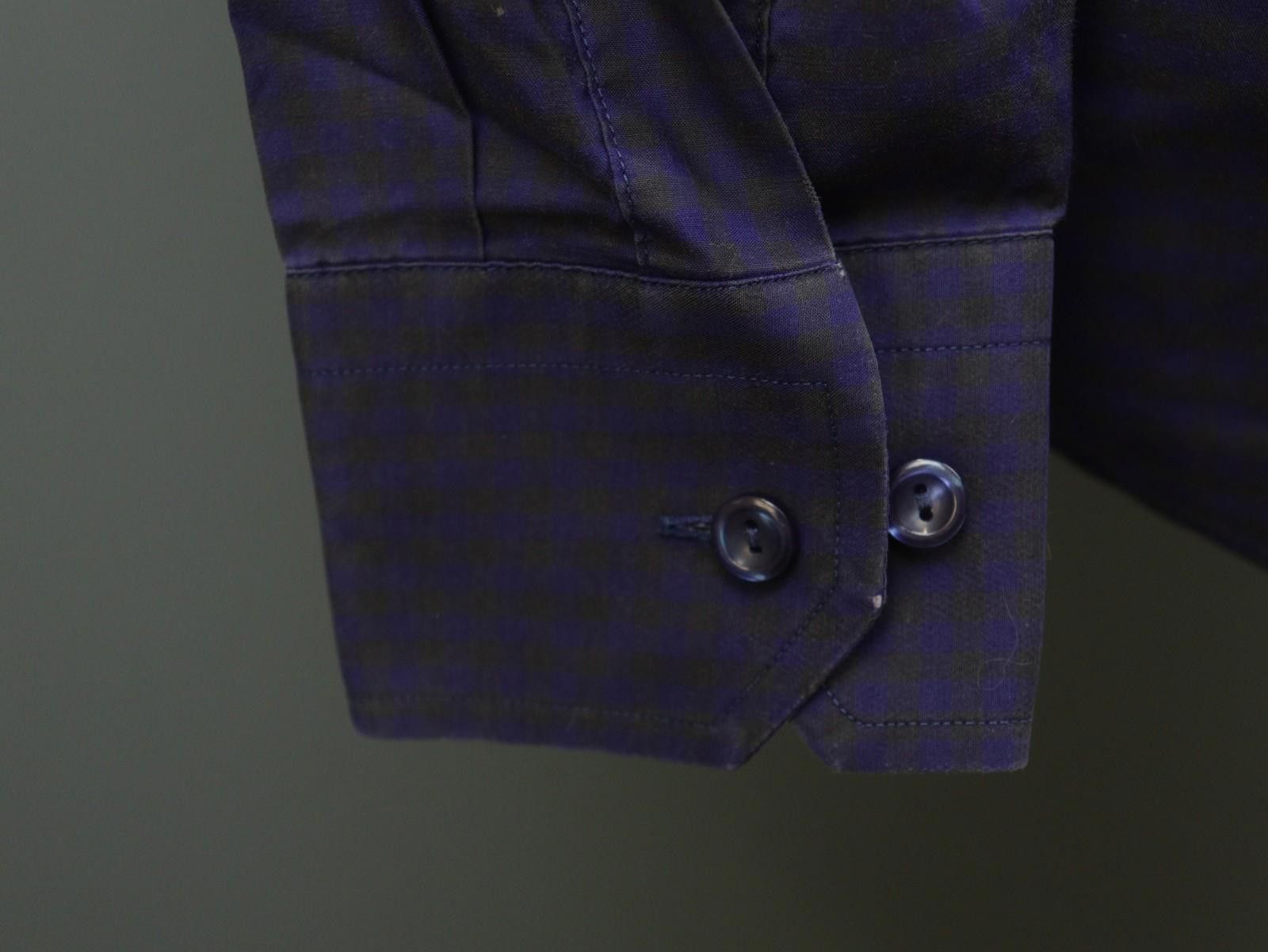 Eton Eton Purple 100% Cotton Check Dress Shirt Size 40 Size 38R - 9 Thumbnail