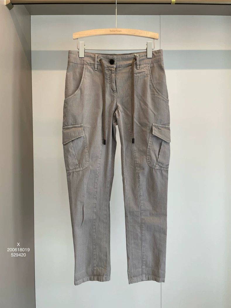 Brunello Cucinelli Brunello Cucinelli Striped Cotton Casual Pants - dmc Size US 36 / EU 52 - 1 Thumbnail