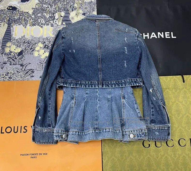 Alexander McQueen Alexander Mcqueen Two fake waisted denim jackets Size XS / US 0-2 / IT 36-38 - 2 Thumbnail