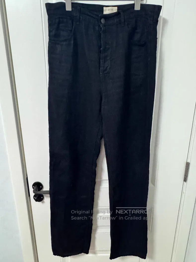 The Row size 32 Black linen trousers