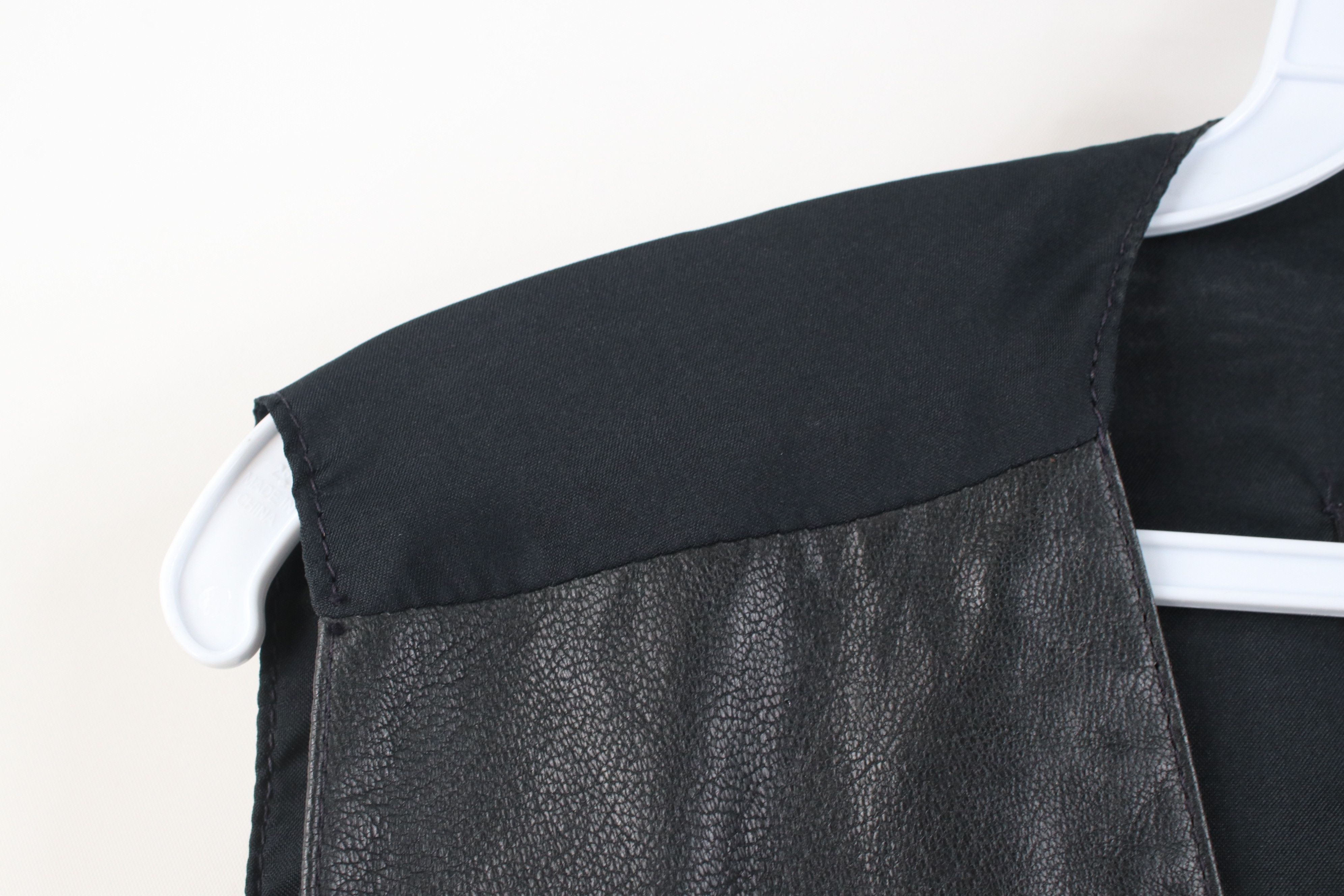 Vintage Vintage 90s Streetwear Leather Motorcycle Vest Jacket Black Size US XL / EU 56 / 4 - 5 Thumbnail