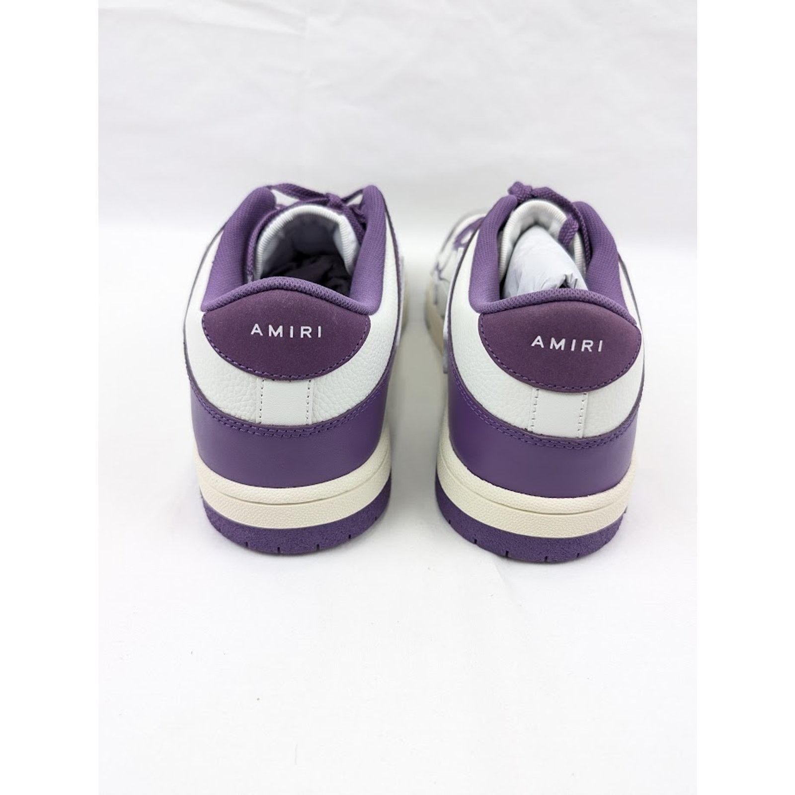 Amiri o1rshd1 Skeleton Low-Top Sneakers in Purple/White Size US 13 / EU 46 - 18 Thumbnail