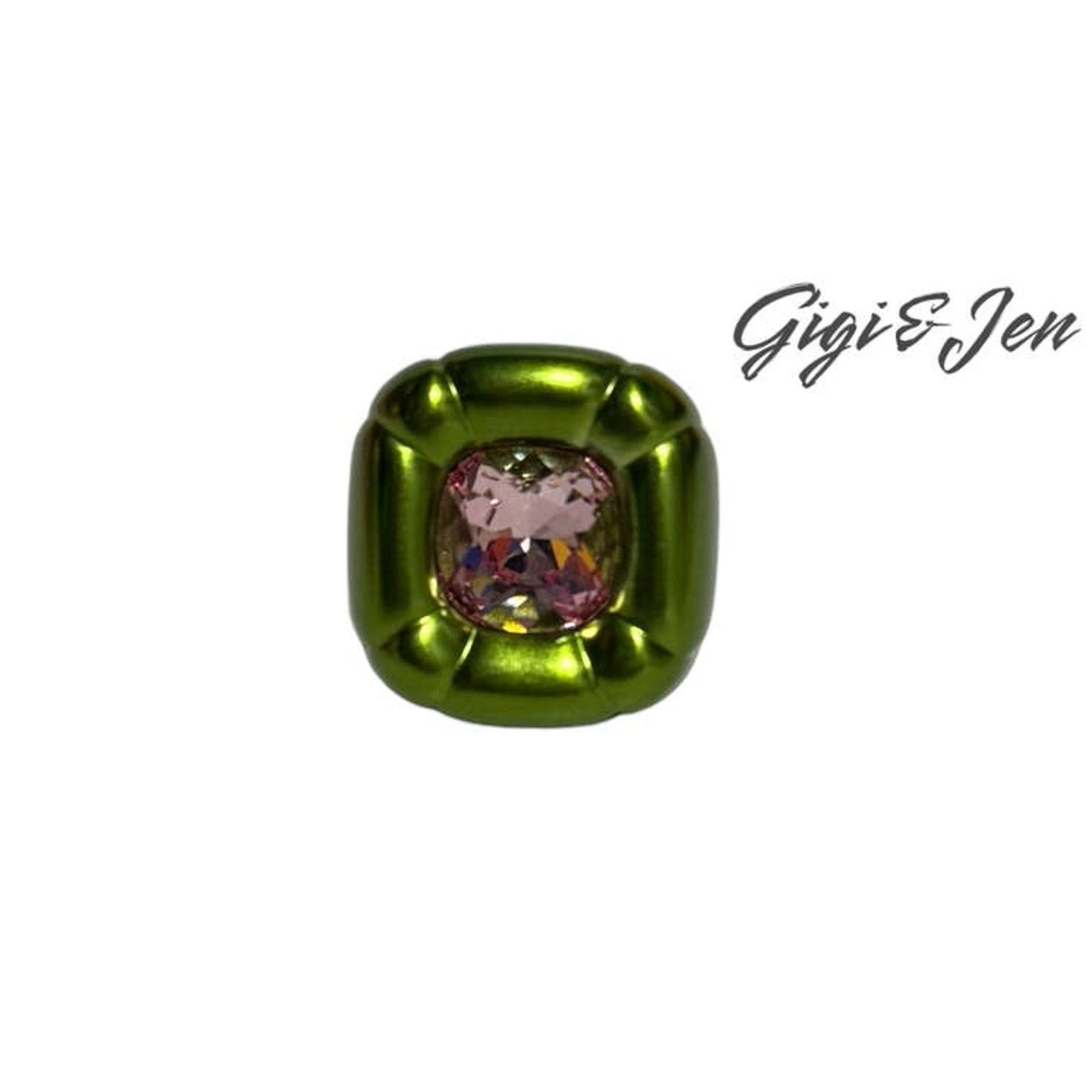 Swarovski Swarovski Dulcis Cocktail Ring sizen 58 / 8 Green New Size ONE SIZE - 6 Thumbnail