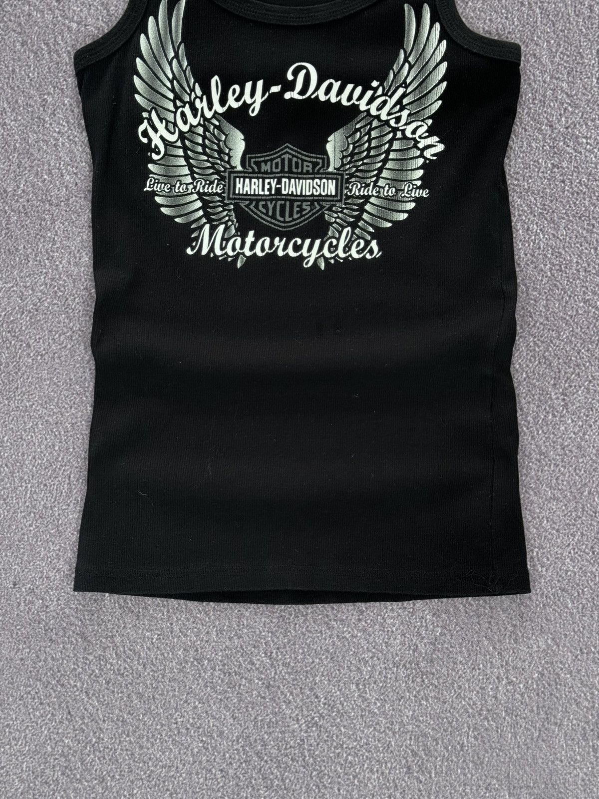 Harley Davidson 00’s Harley Davidson Y2K Printed Grunge Tank Top Size M / US 6-8 / IT 42-44 - 3 Thumbnail