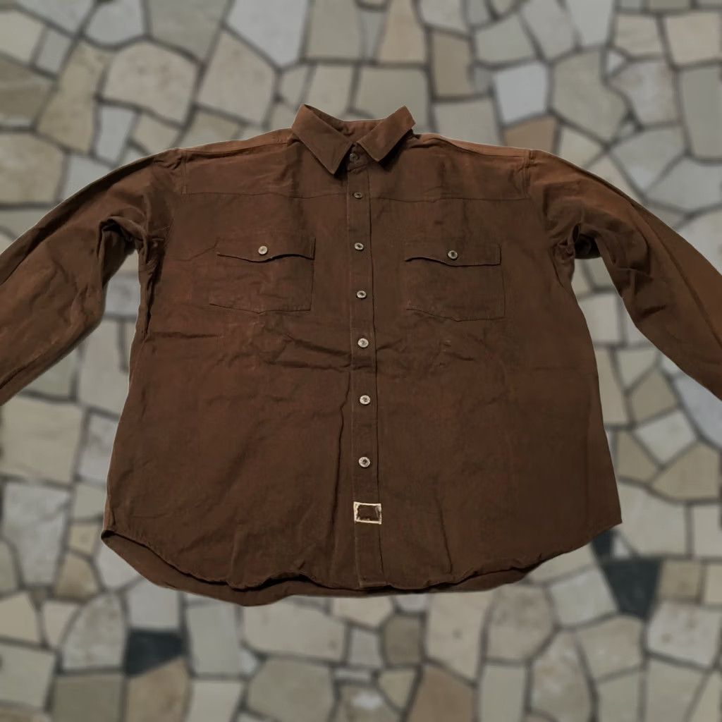 Anchor Blue VINTAGE Anchor Blue Shirt Mens M Red Workwear Button Down brown Size US M / EU 48-50 / 2 - 1 Thumbnail