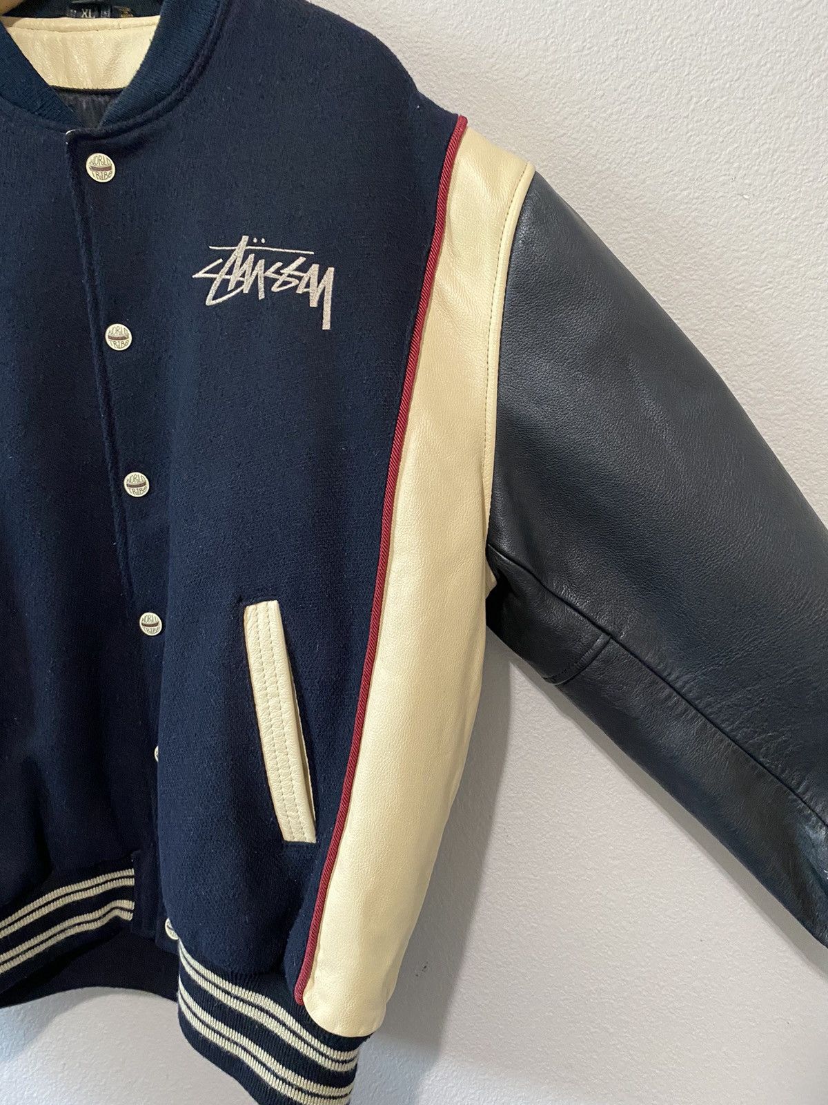 Stussy Vintage 1991 Stussy SS Coupe Varsity Jacket Hip hop Sz XL Size US XL / EU 56 / 4 - 10 Thumbnail