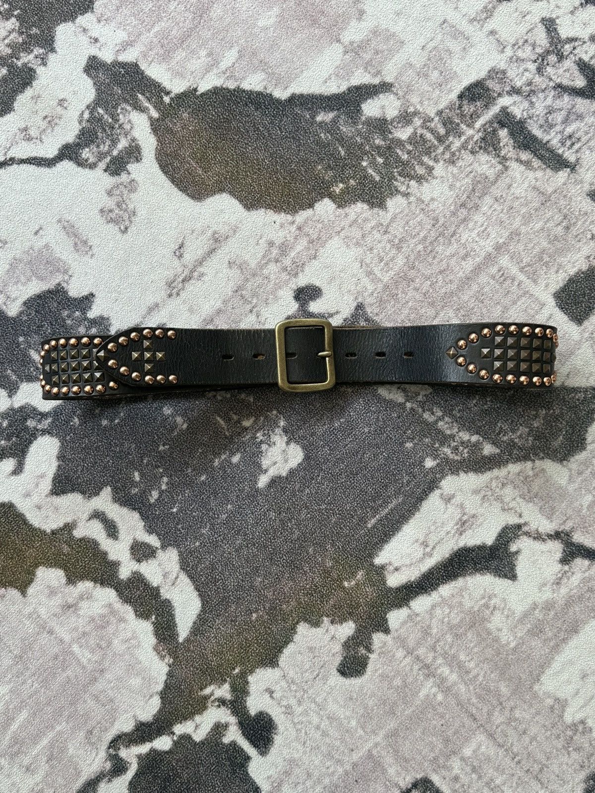 Tete Homme 2000's HALB by Tete Homme studded leather belt Size ONE SIZE - 2 Thumbnail