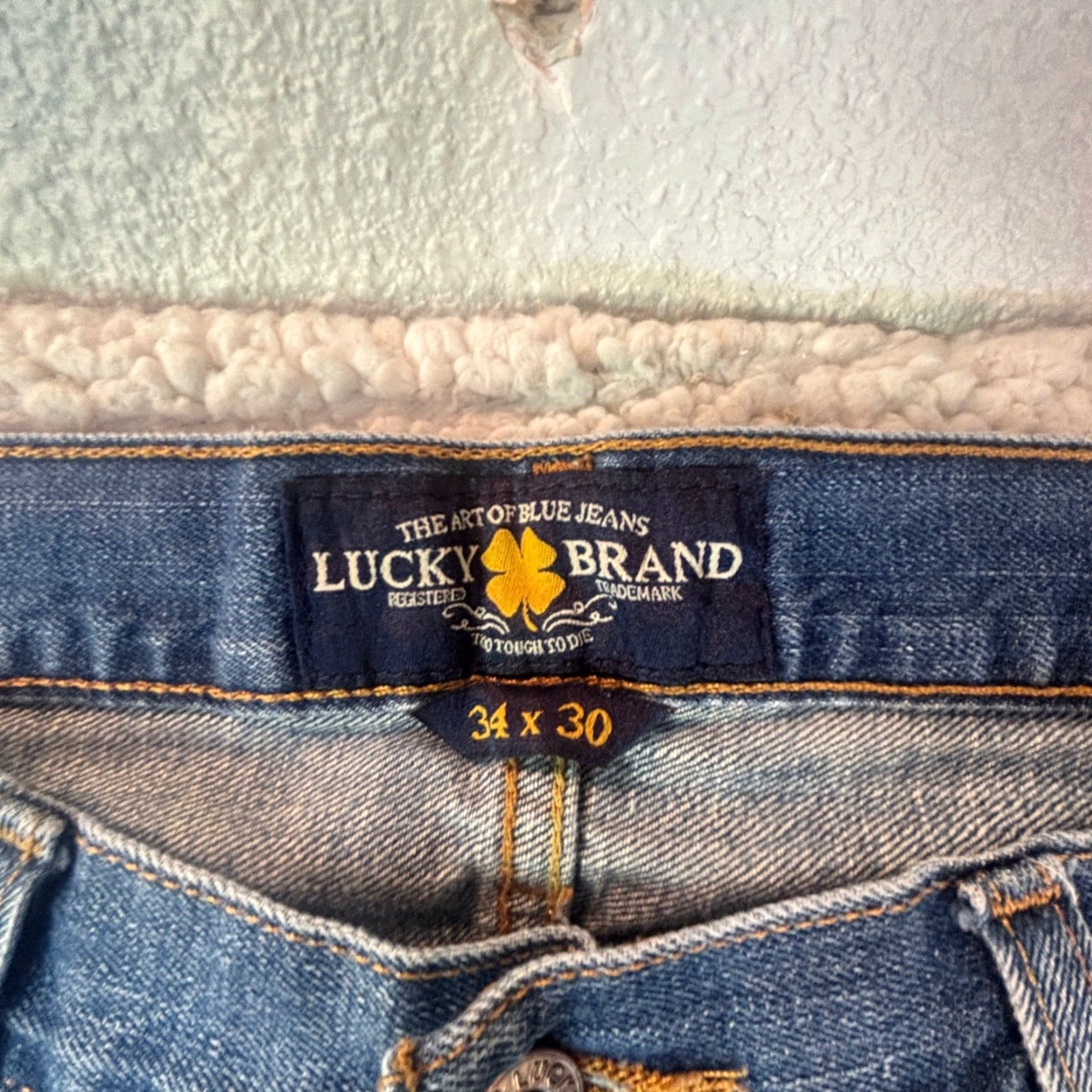 Lucky Brand Lucky 221 Original Straight Jeans Men’s 34x30 Medium Wash 100% Cotton Size US 34 / EU 50 - 3 Thumbnail