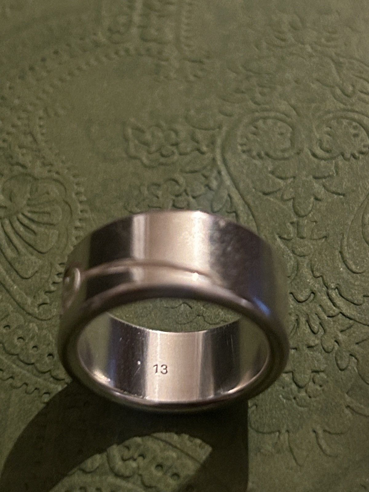 Gucci Gucci Interlocking G Silver 925 Gucci Tag Ring 774053 Size ONE SIZE - 6 Thumbnail