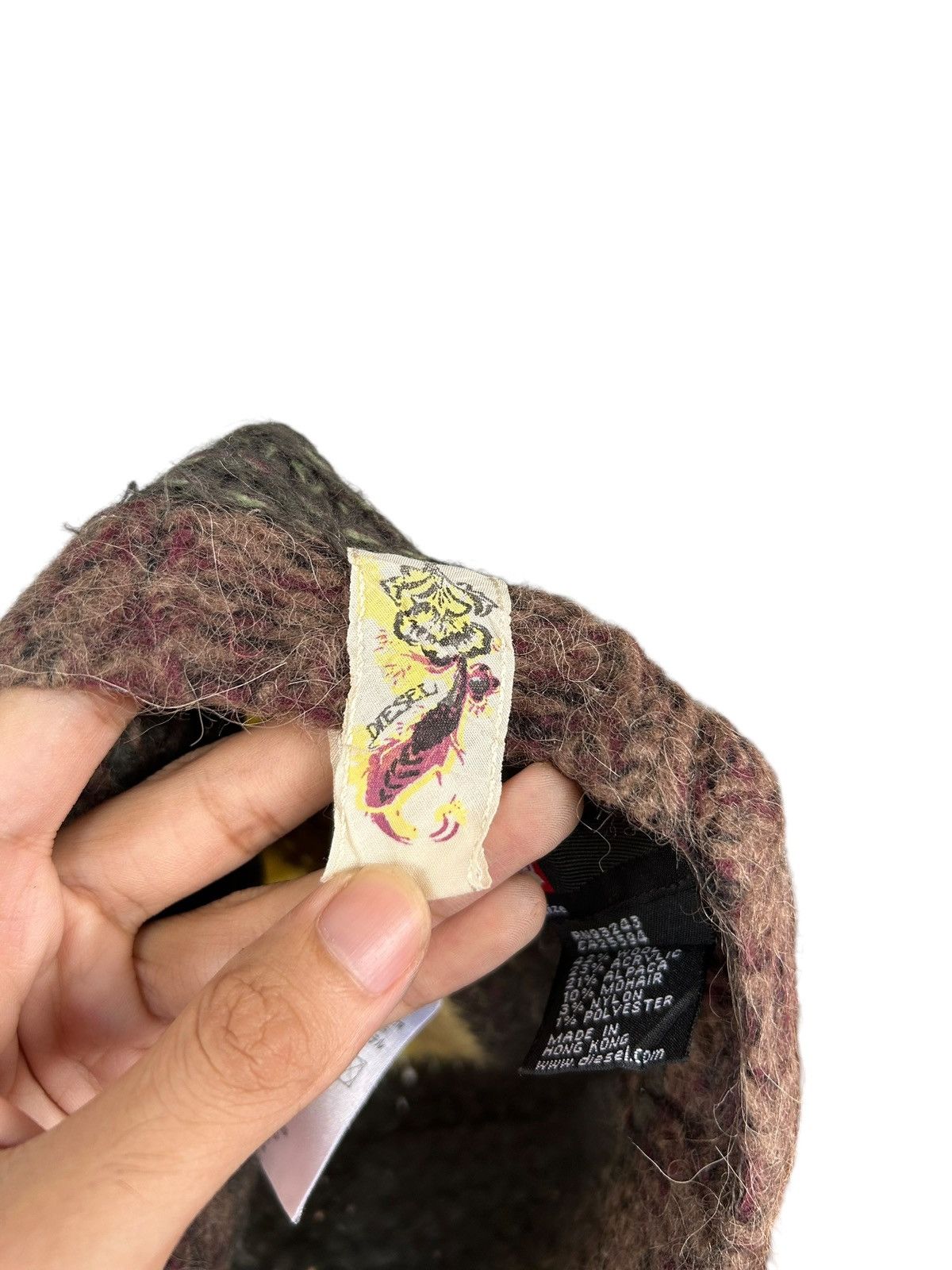 Japanese Brand × Kapital × Vintage Diesel mohair fur Knitted Beanie Hats Size ONE SIZE - 5 Thumbnail