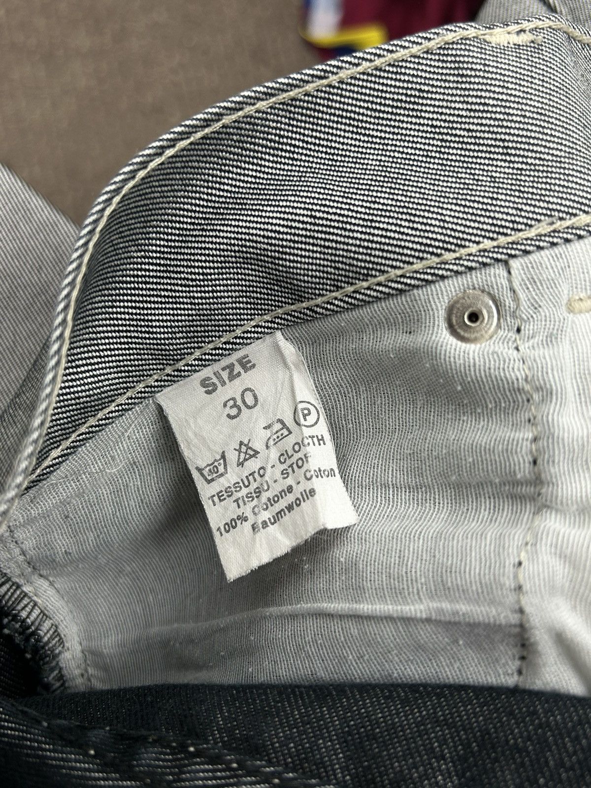 Vintage 90s Vintage Johnny Blaze Crazy Flared Silver Denim Jeans Size US 30 / EU 46 - 11 Thumbnail