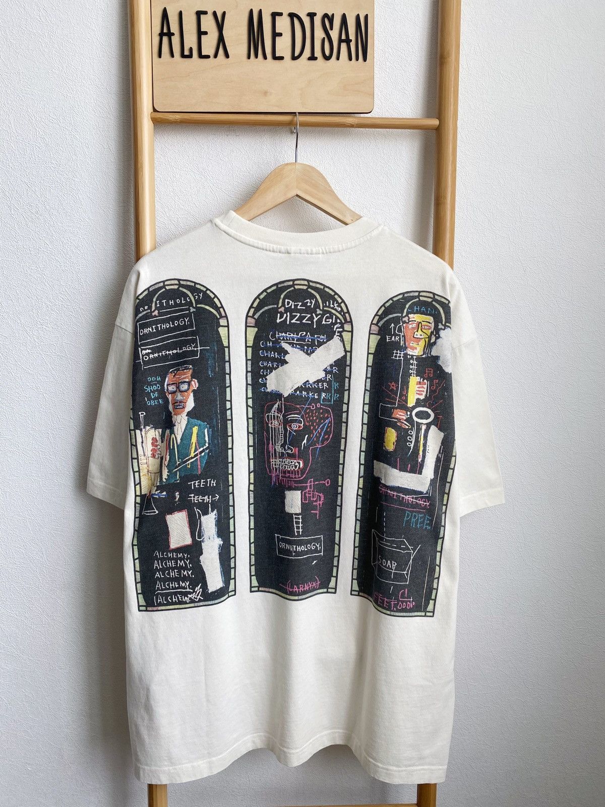 H&M × Jean-Michel Basquiat × Who Decides War WHO DECIDES WAR x BASQUIAT x H&M RELAXED FIT COTTON T-SHIRT Size US XL / EU 56 / 4 - 4 Thumbnail