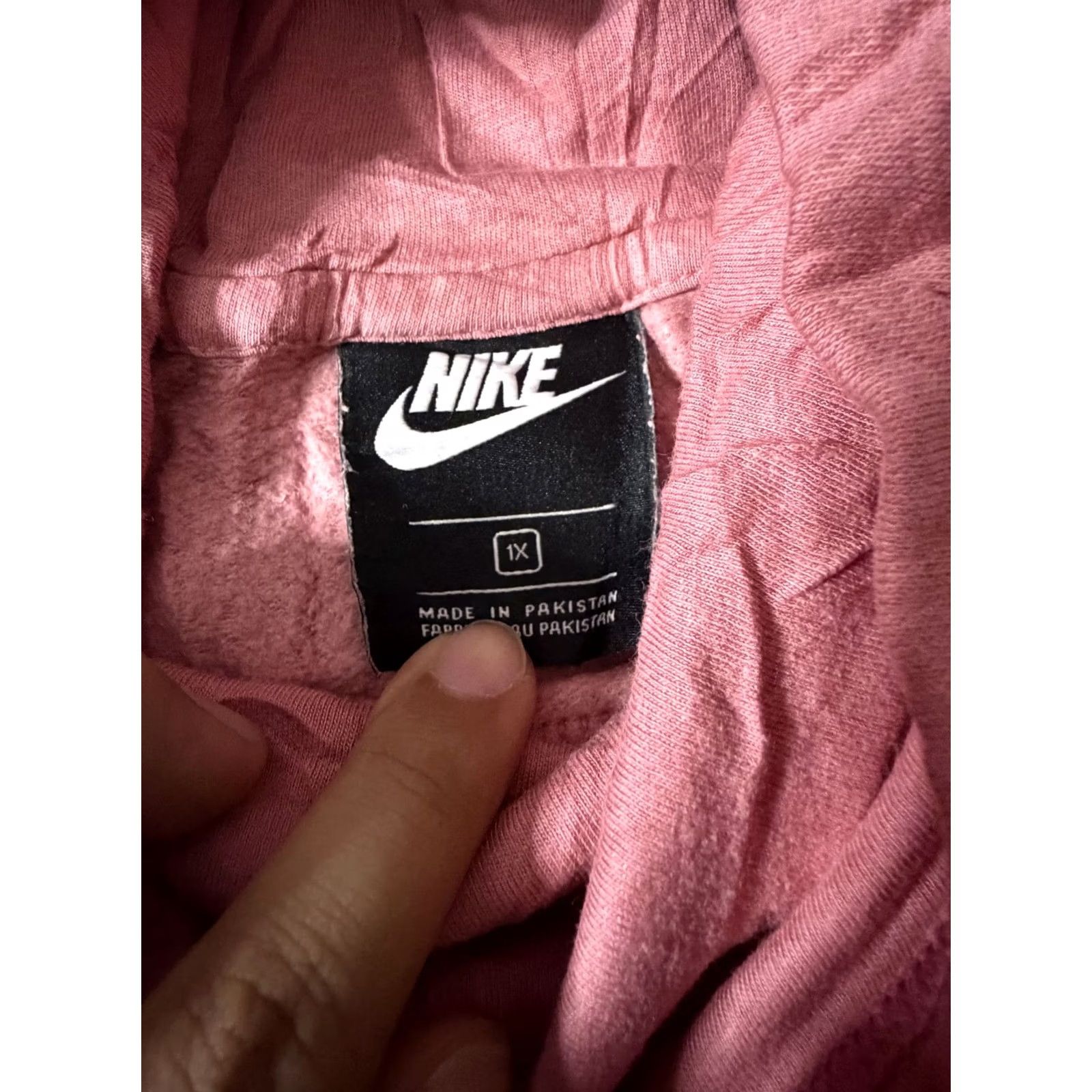 Nike Nike Hoodie Womens 1X Pink Fleece Pullover Swoosh Logo Sweatshirt CJ0413-614 Size XL / US 12-14 / IT 48-50 - 4 Thumbnail