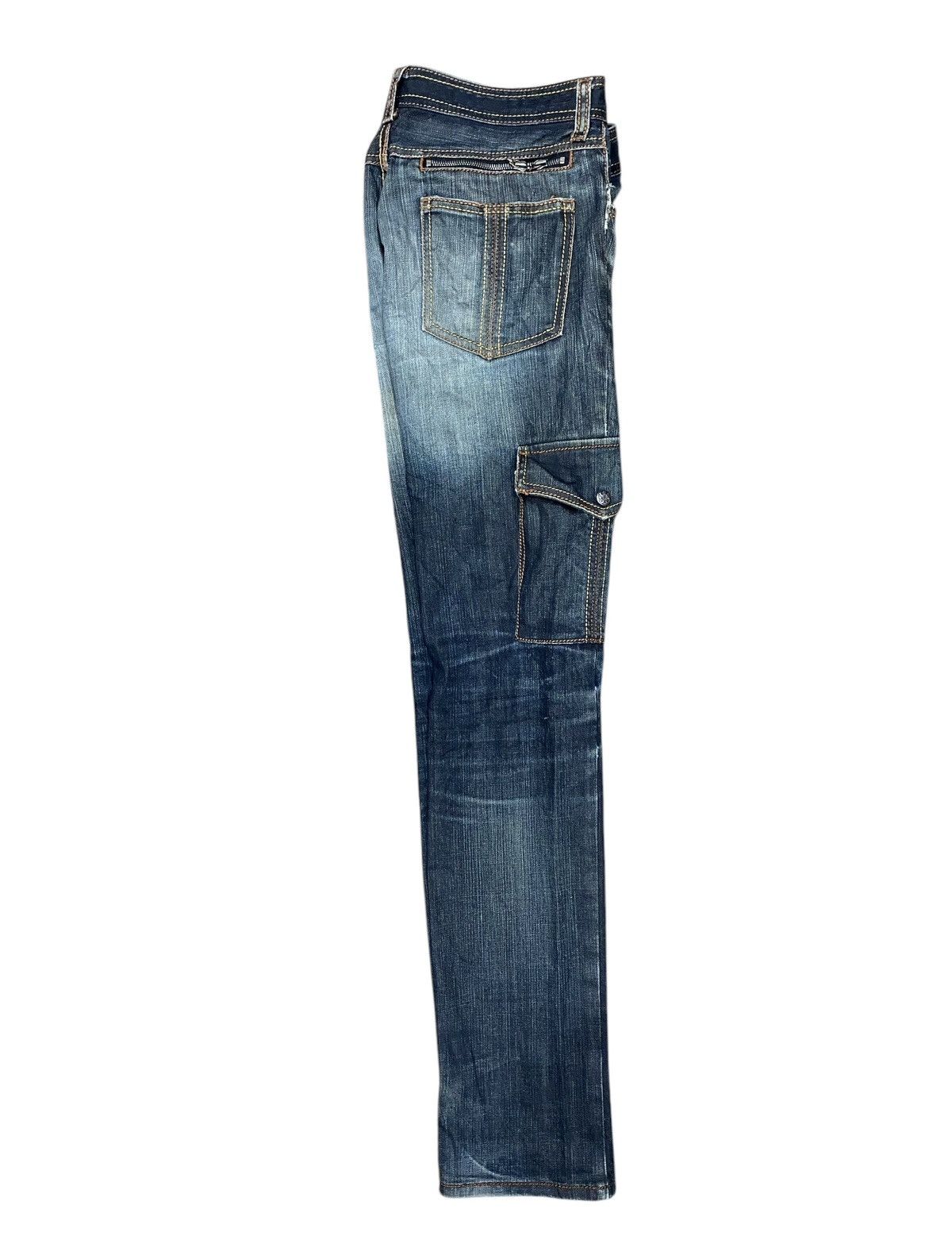 Japanese Brand Rare SCHLUSSEL Skinny Cargo Pant Size US 31 - 9 Thumbnail