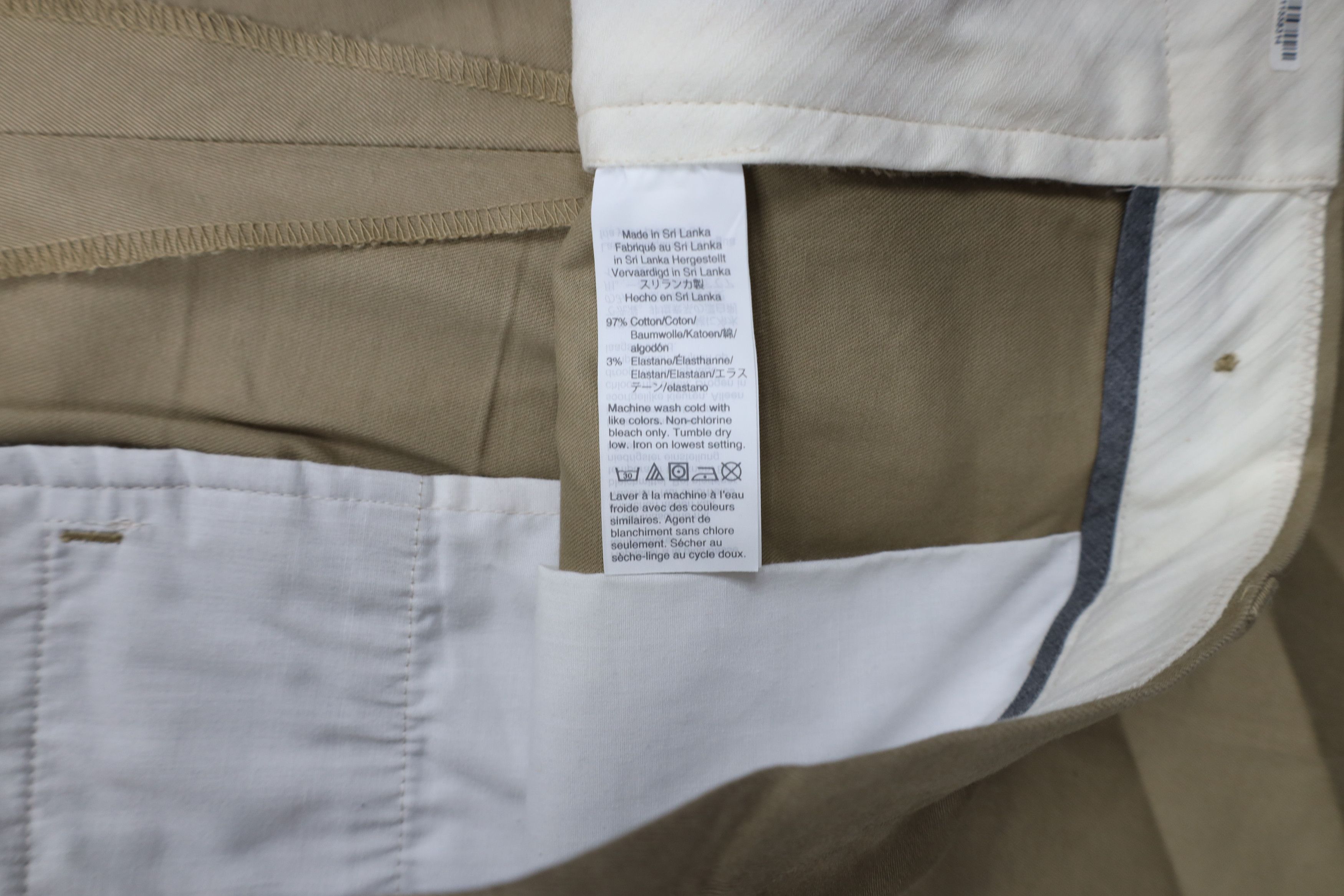 J.Crew × Vintage J Crew Bowery Classic Fit Flat Front Chino Pants Beige Size US 36 / EU 52 - 10 Thumbnail