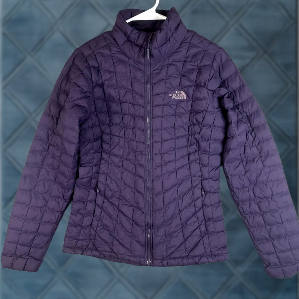 The North Face The North Face ThermoBall Jacket Womens S Purple Quilted Full Zip Insulated Size S / US 4 / IT 40 - 1 Thumbnail