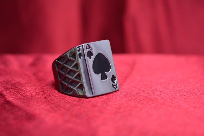 Jewelry Poker Crazy Jewelry Rings Open Size Chrome Ring (Size 7-13) Size ONE SIZE - 3 Thumbnail