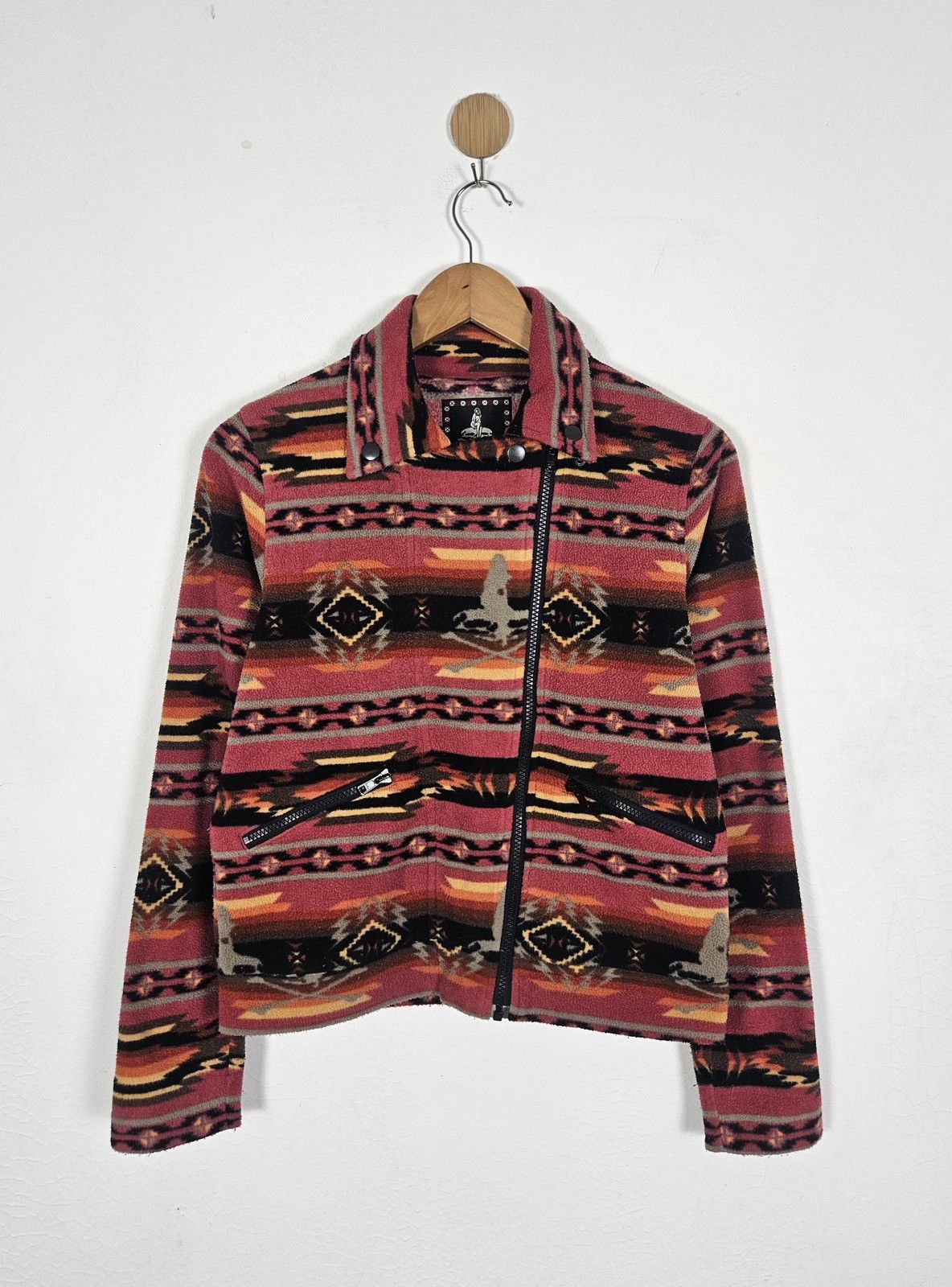 Hysteric Glamour Hysteric Glamour Navajo Aztec Psychedelic Fleece Jacket Size S / US 4 / IT 40 - 1 Thumbnail