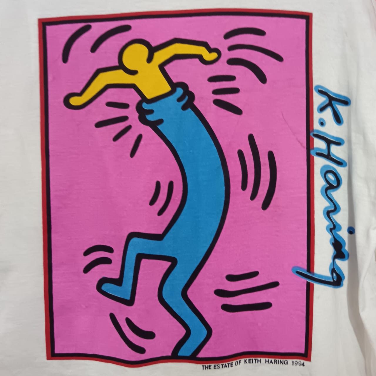 Keith Haring × Vintage Vintage 90s Keith Haring Size US XL / EU 56 / 4 - 3 Thumbnail