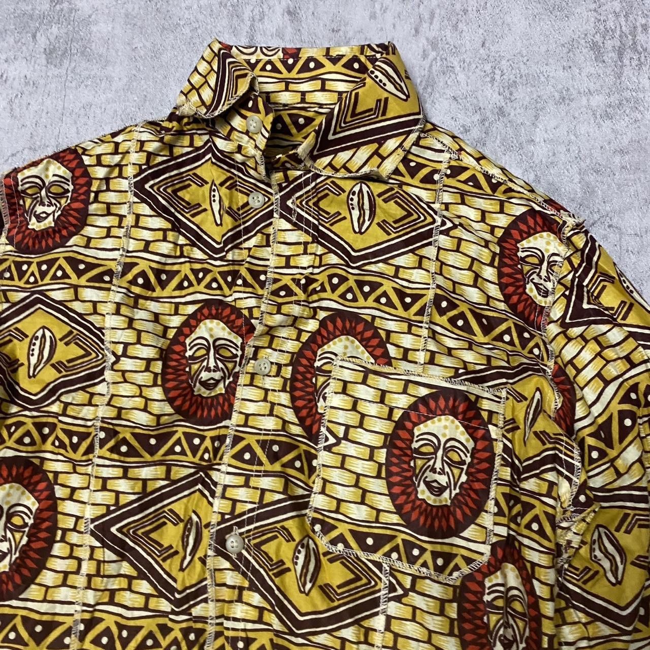 Other Gold Shirt vinatge beach summer Size US L / EU 52-54 / 3 - 2 Thumbnail
