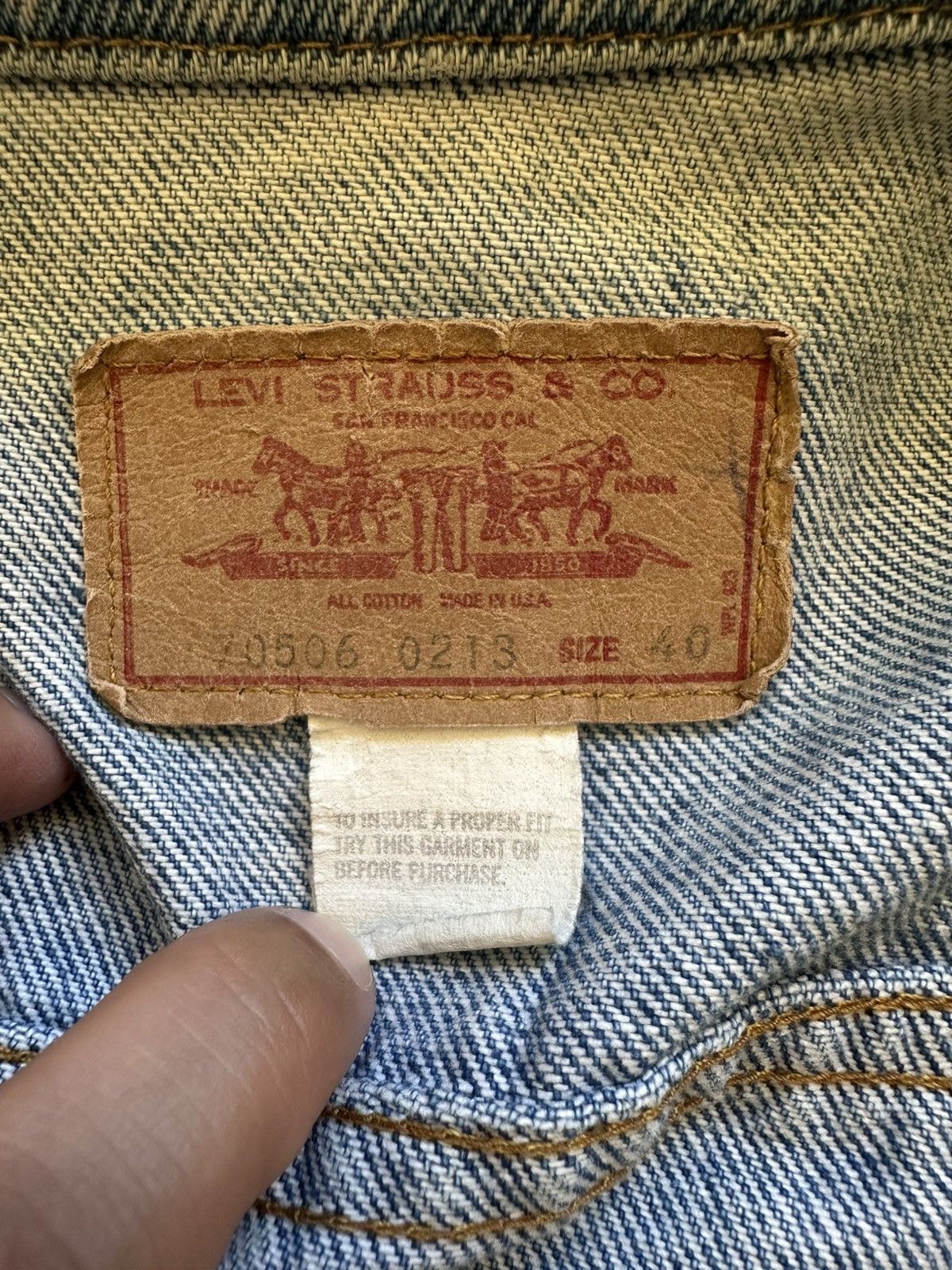 Levi's Vintage Clothing Vintage Levi’s Denim Jacket Size US M / EU 48-50 / 2 - 5 Thumbnail