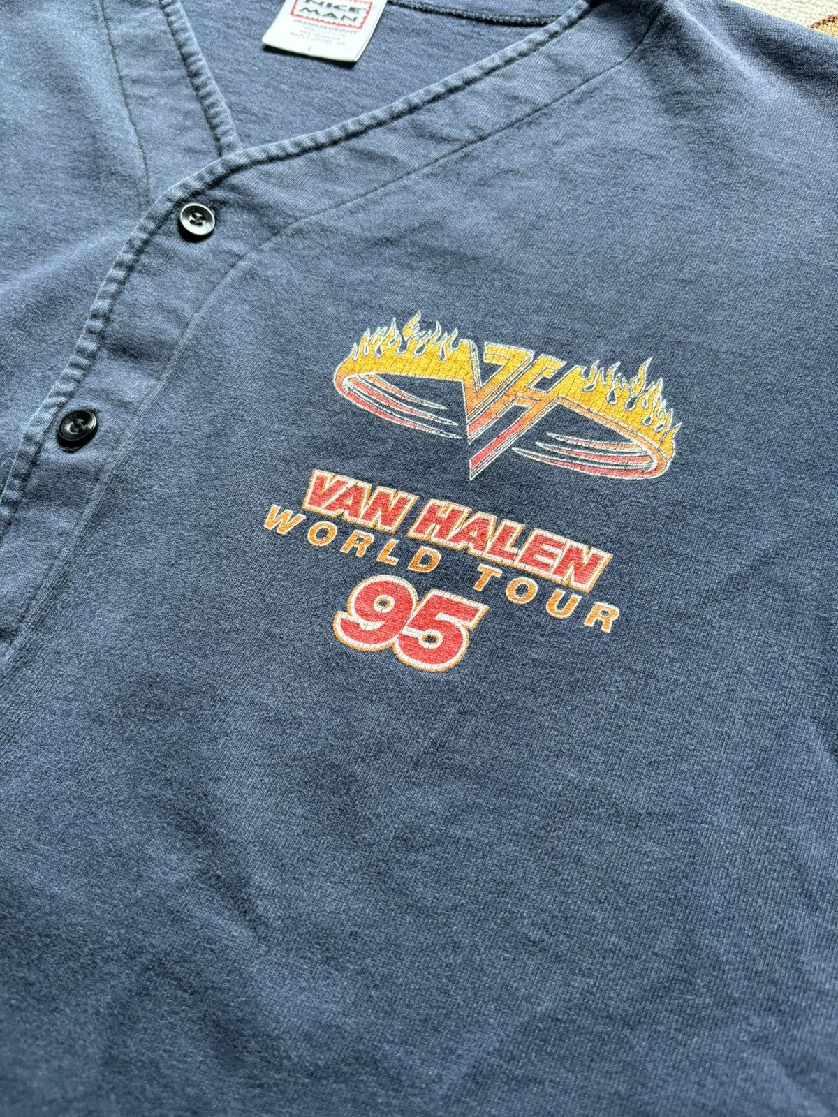 Band Tees × Vintage Vintage Van Halen 1995 Tour Baseball Jersey Size US L / EU 52-54 / 3 - 2 Thumbnail