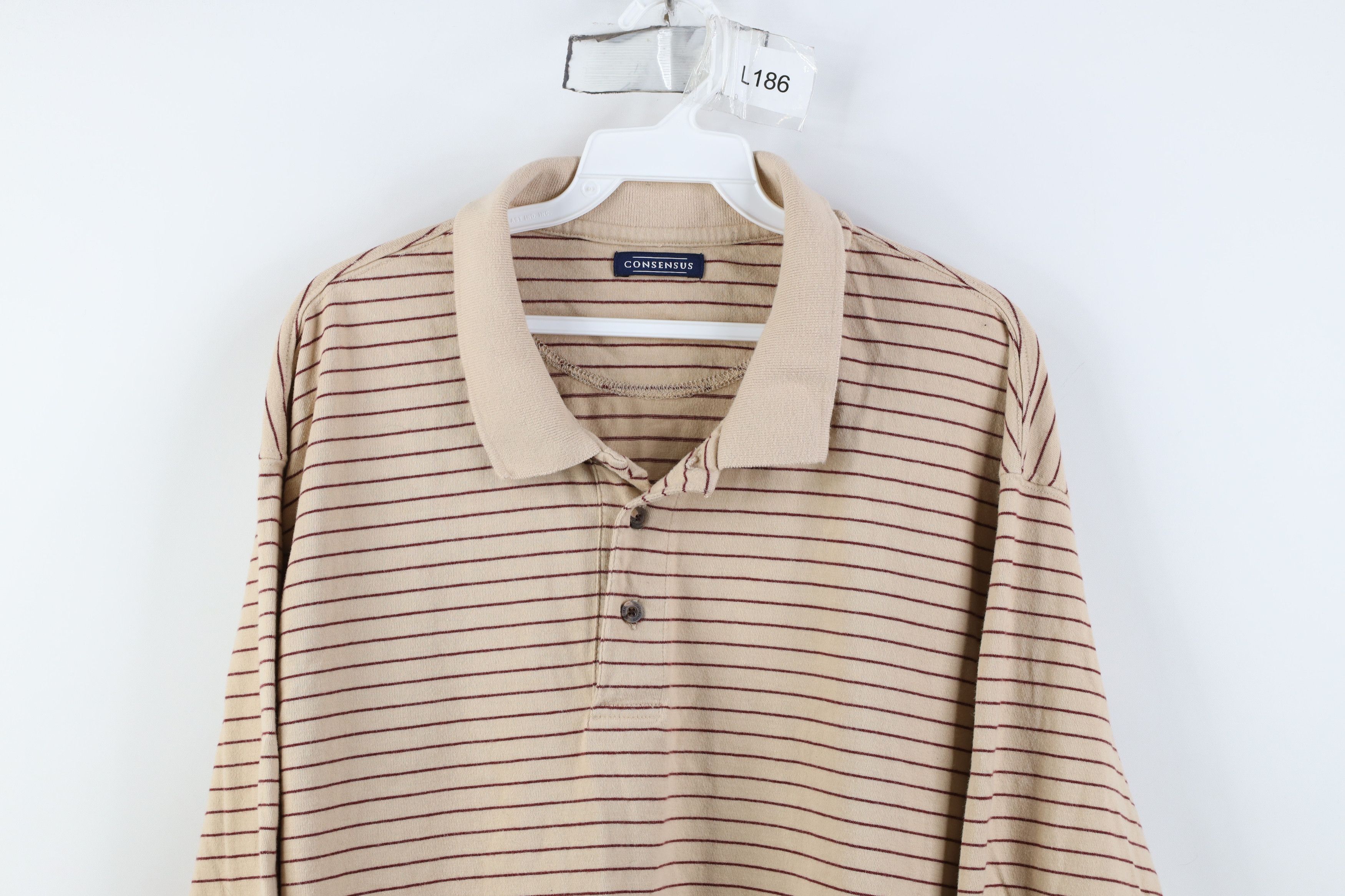 Vintage Vintage 90s Y2K Streetwear Long Sleeve Rugby Polo Shirt Size US XXL / EU 58 / 5 - 2 Thumbnail
