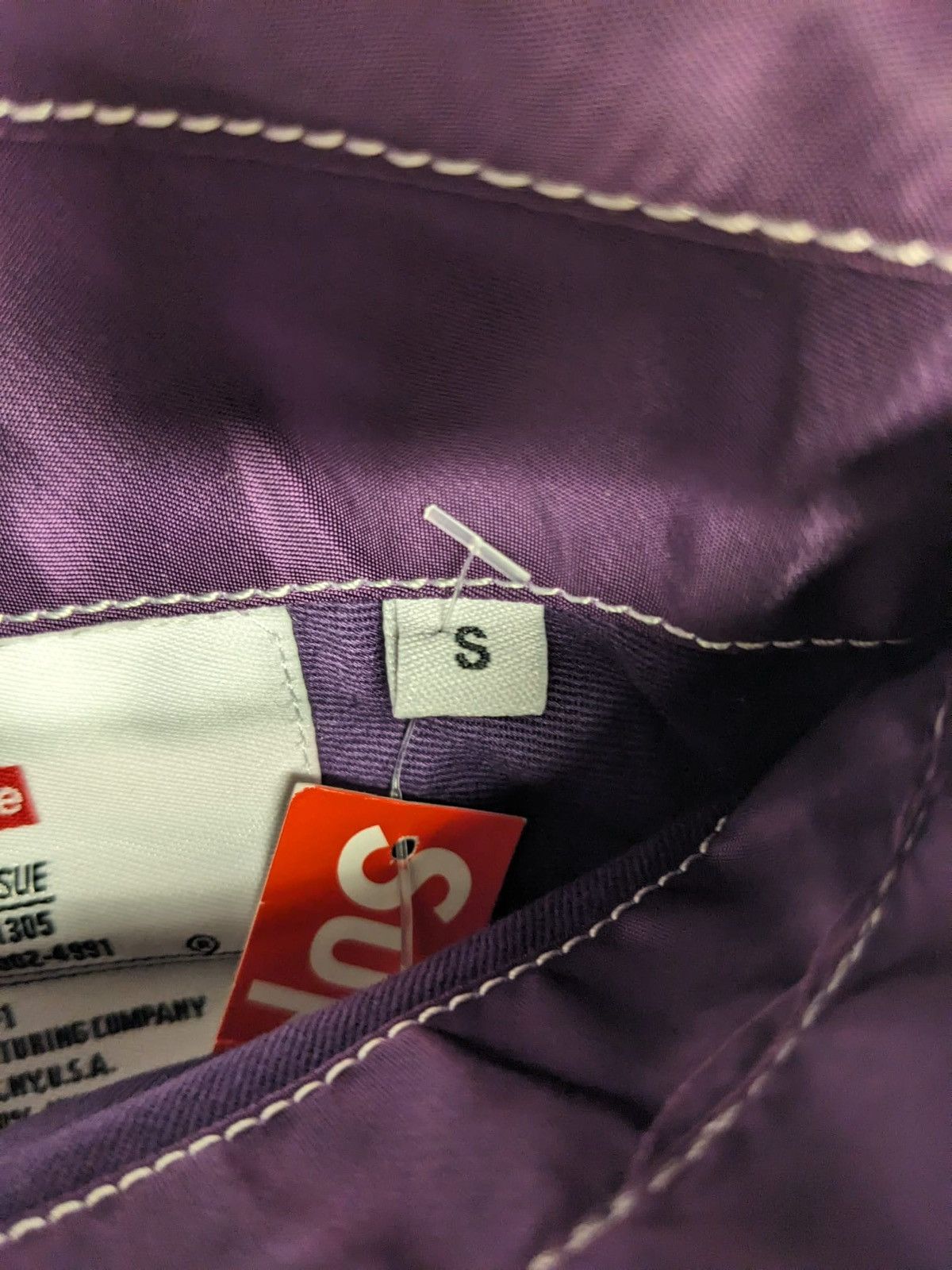 Supreme SS17 SUPREME CONTRAST STITCH REVERSIBLE MA-1 JACKET PURPLE Size US S / EU 44-46 / 1 - 6 Thumbnail
