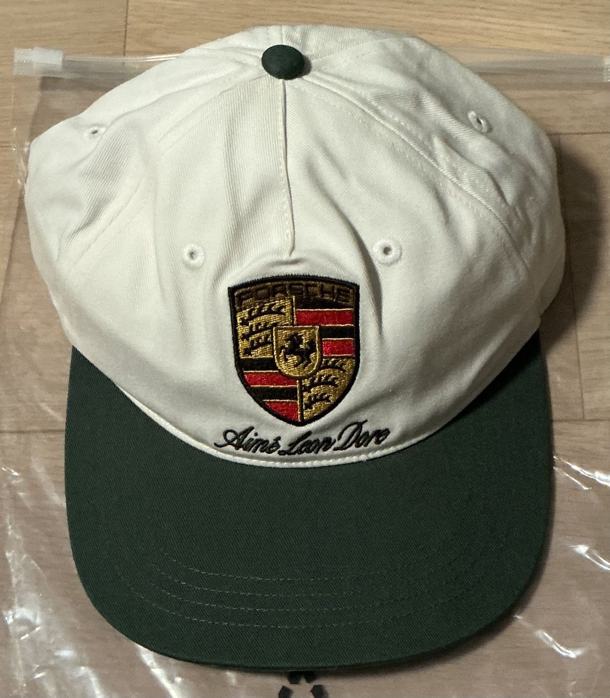 Aime Leon Dore ALD / Porsche Colorblock Logo Hat White Size ONE SIZE - 1 Thumbnail
