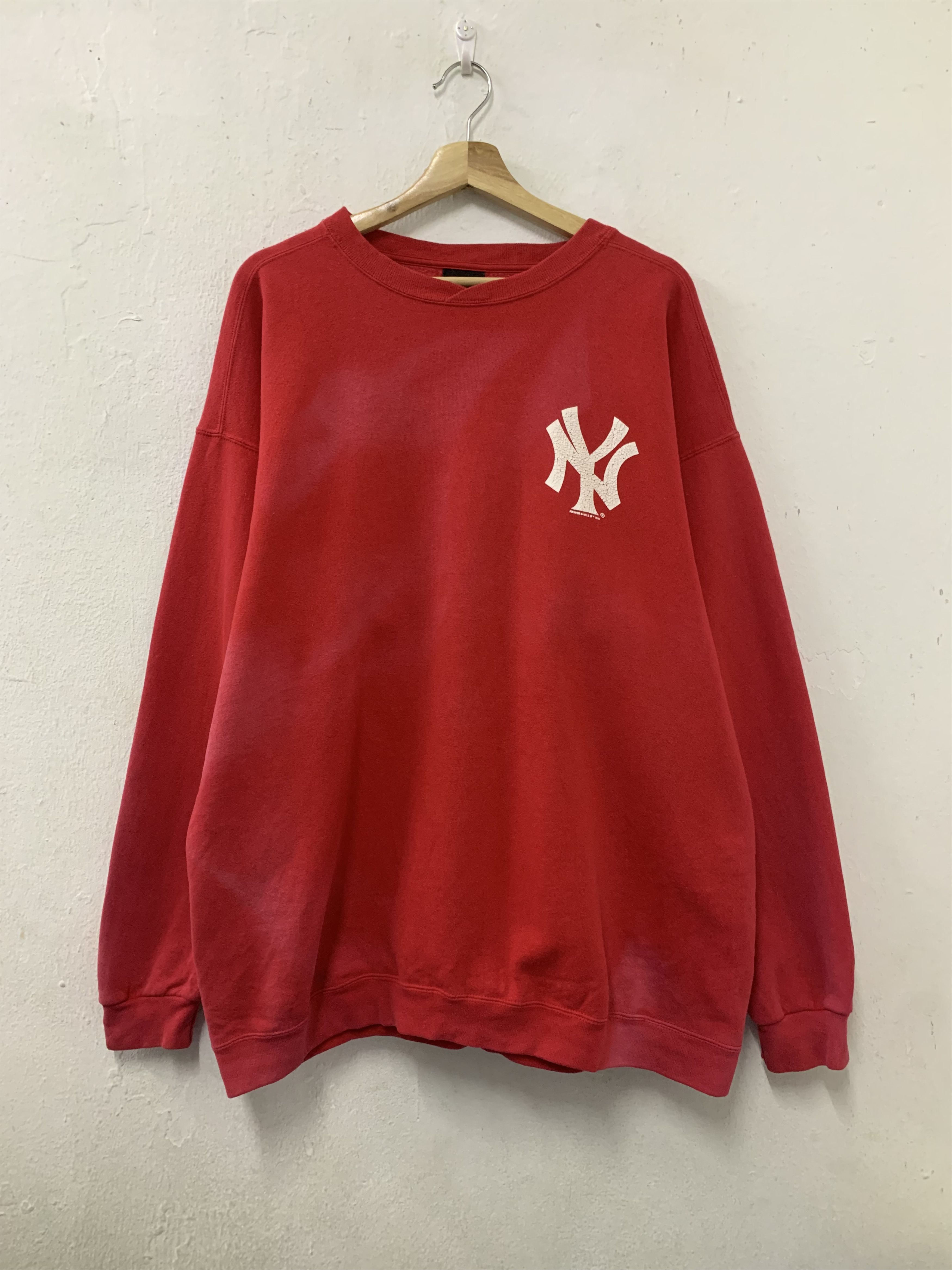 Vintage Vintage 97 Starter NY Faded Sweatshirt Size US L / EU 52-54 / 3 - 1 Thumbnail