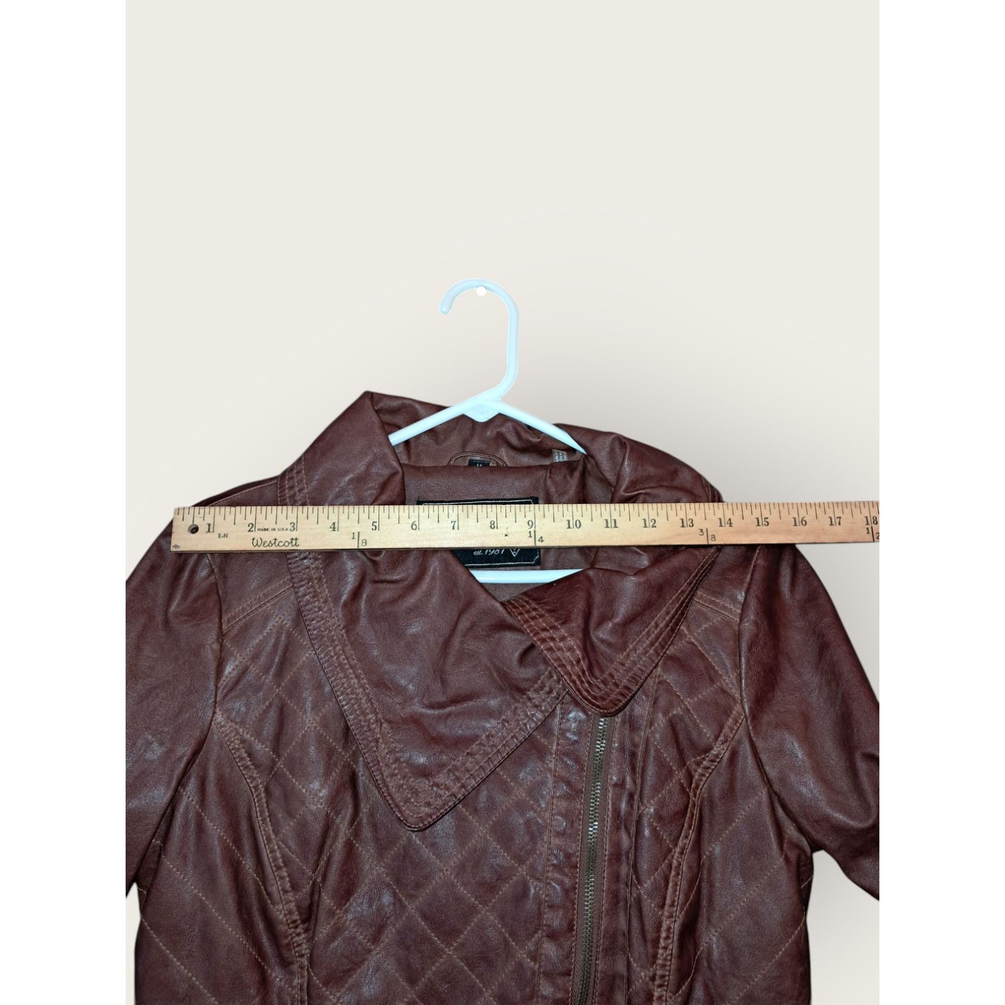 Guess Guess Women's Deep Brown Faux Leather Jacket Size Medium Size M / US 6-8 / IT 42-44 - 11 Thumbnail