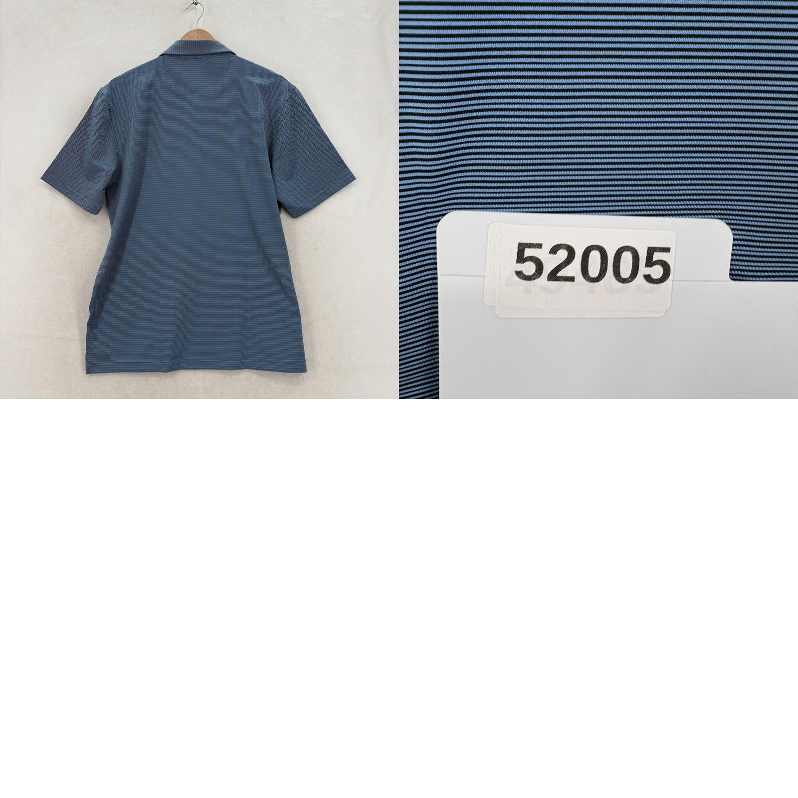 Vintage Greg Norman Polo Shirt Mens M Blue Stripe ML75 PlayDry UPF 50+ NWT Polo Shirt Size US M / EU 48-50 / 2 - 9 Thumbnail