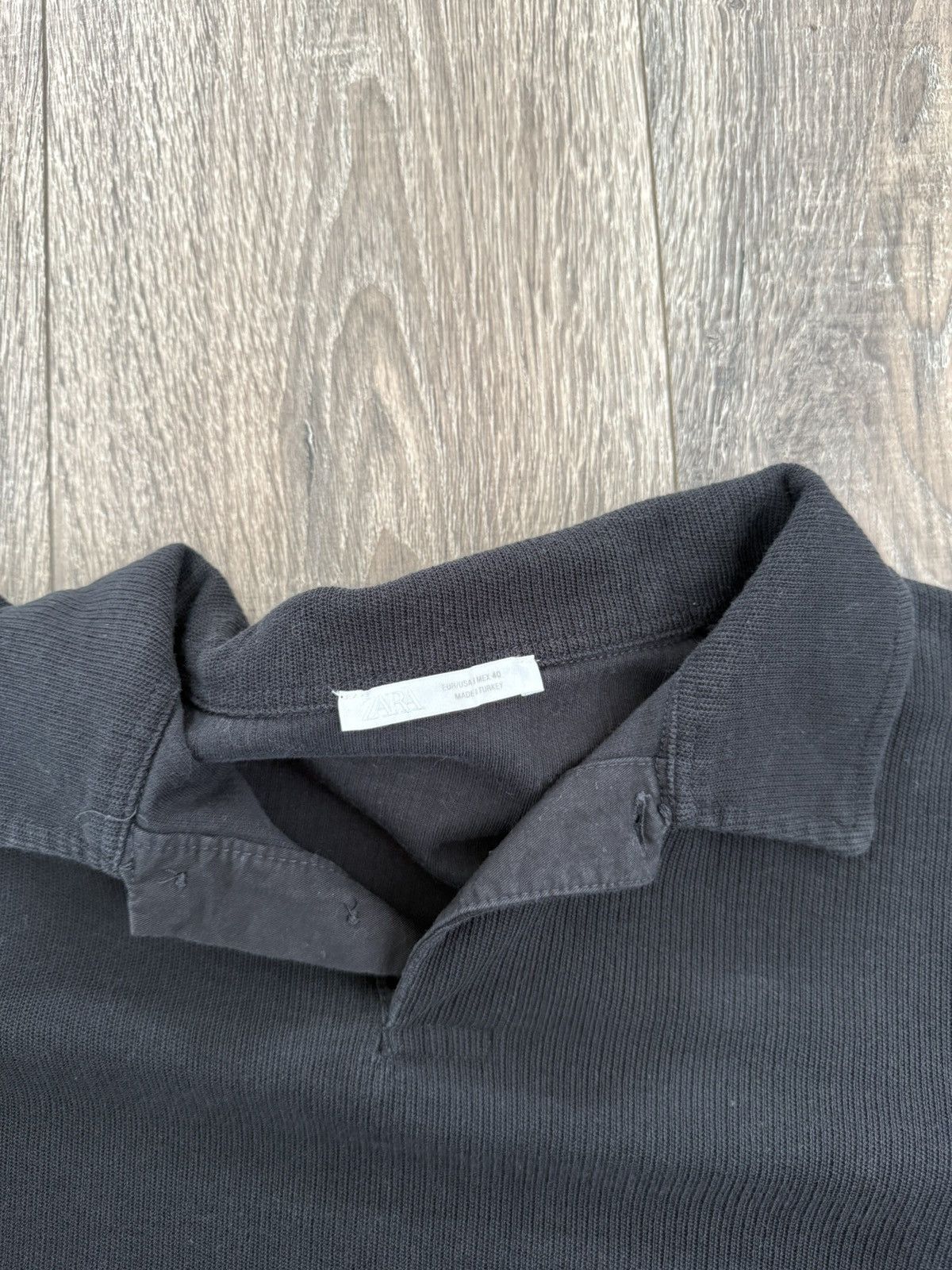 Zara Black Zara Polo Size Medium Size US M / EU 48-50 / 2 - 2 Thumbnail