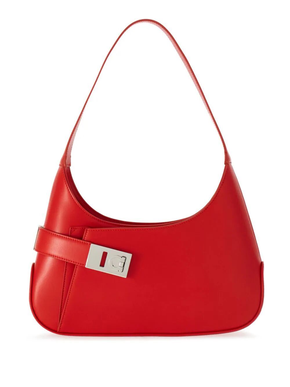 image of Salvatore Ferragamo Ferragamo Hobo Shoulder Bag in Red, Women's