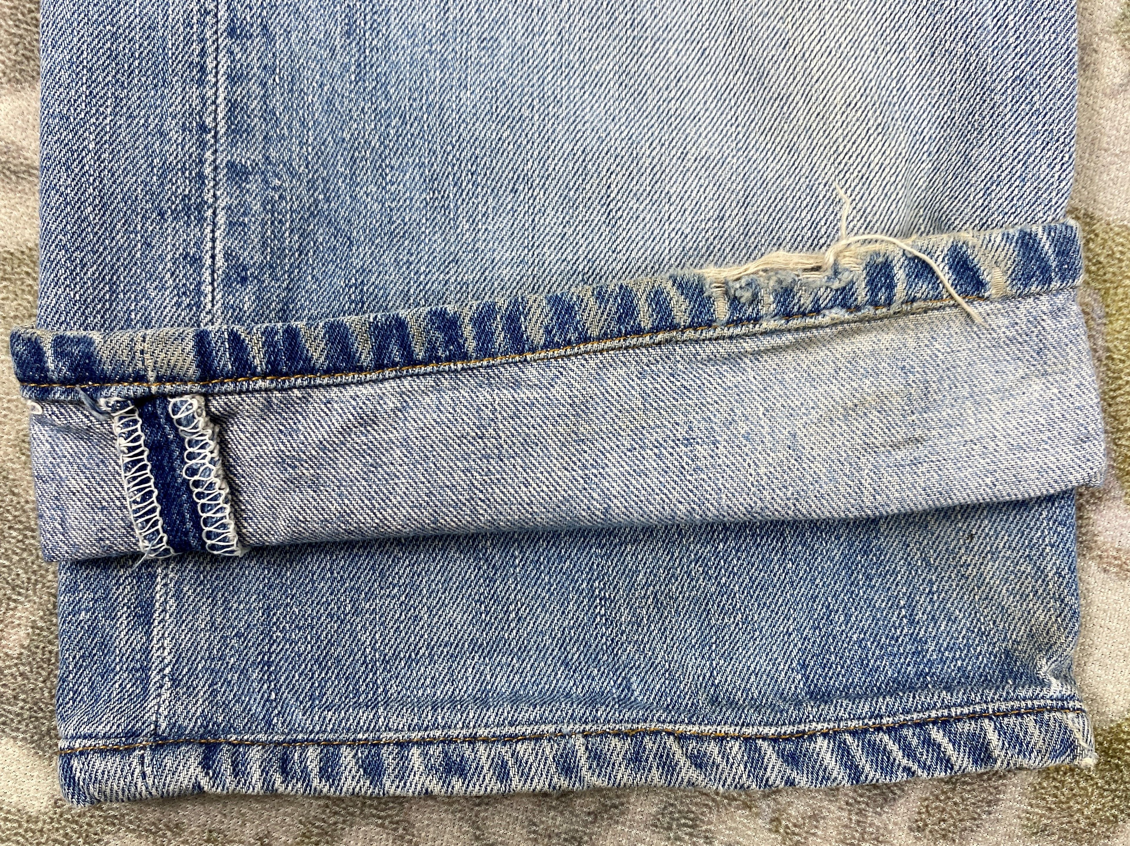 Levi's Light Blue Wash Vintage Levi's 506 37x31.5 Denim -JN1435 Size US 37 - 14 Thumbnail