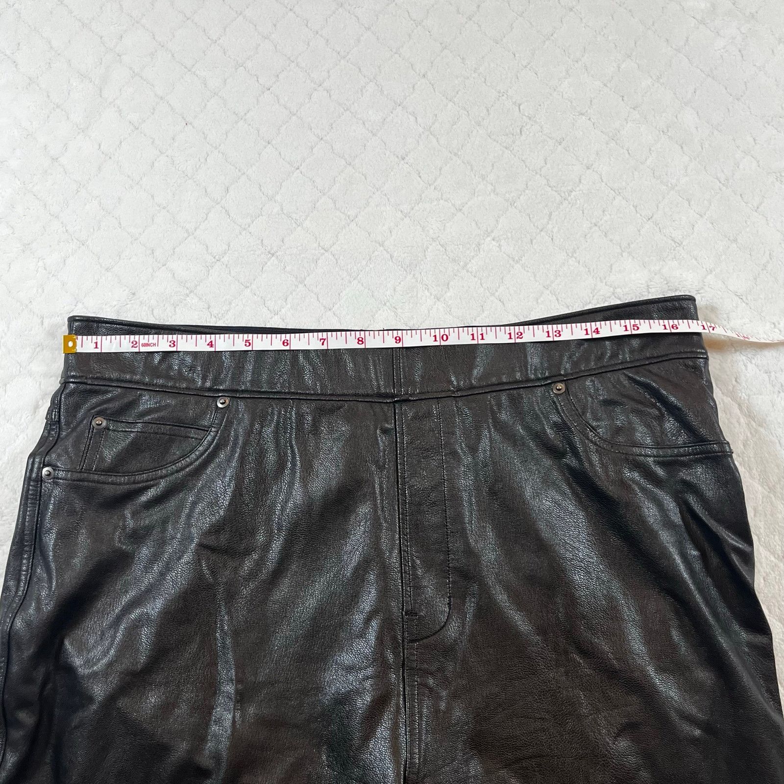 Spanx Spanx Faux Leather straight leg pants Size XL Size 34" / US 12 / IT 48 - 3 Thumbnail