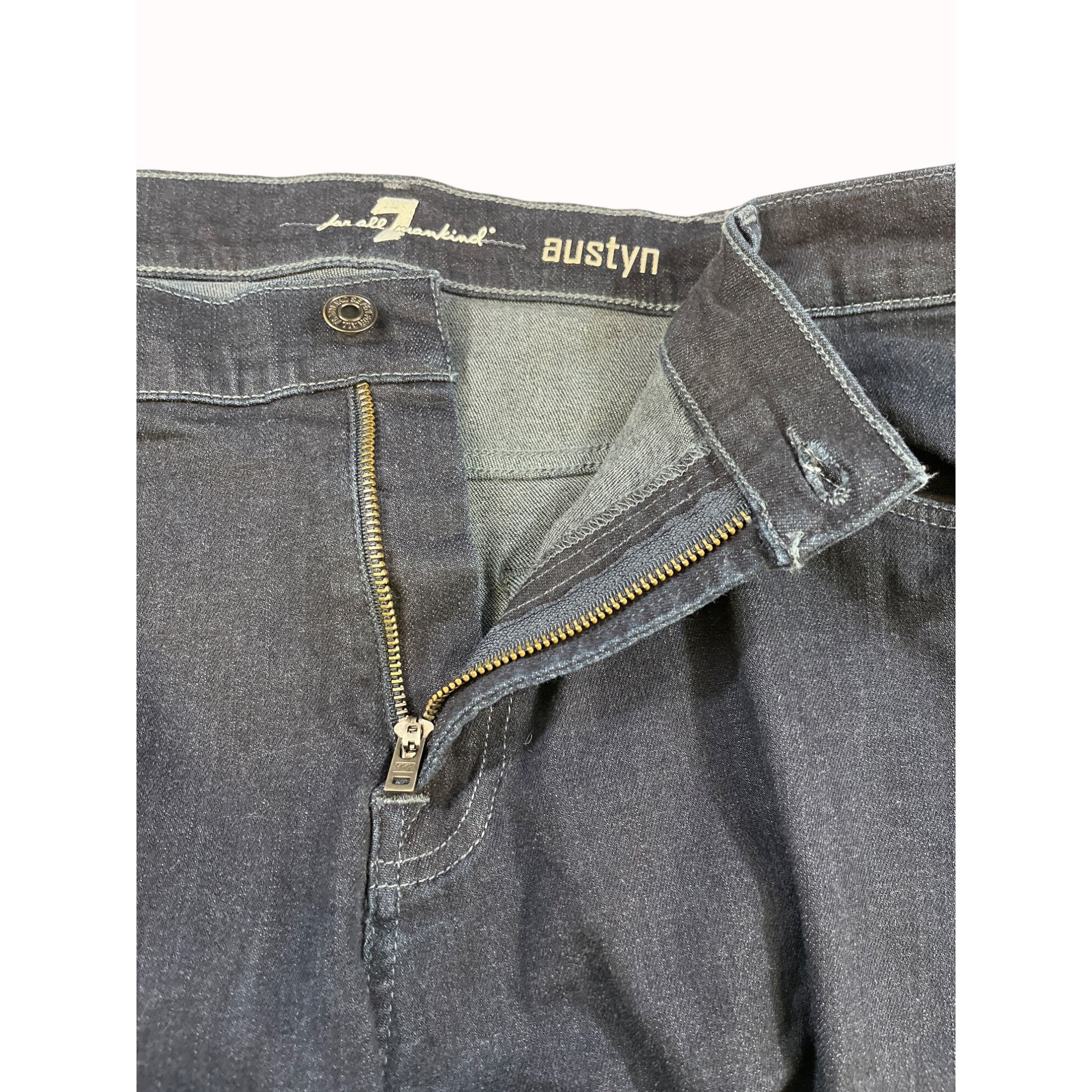 7 For All Mankind 7 For All Mankind Austyn Mens Blue Straight Leg Jeans Size 4 Size US 40 / EU 56 - 3 Thumbnail