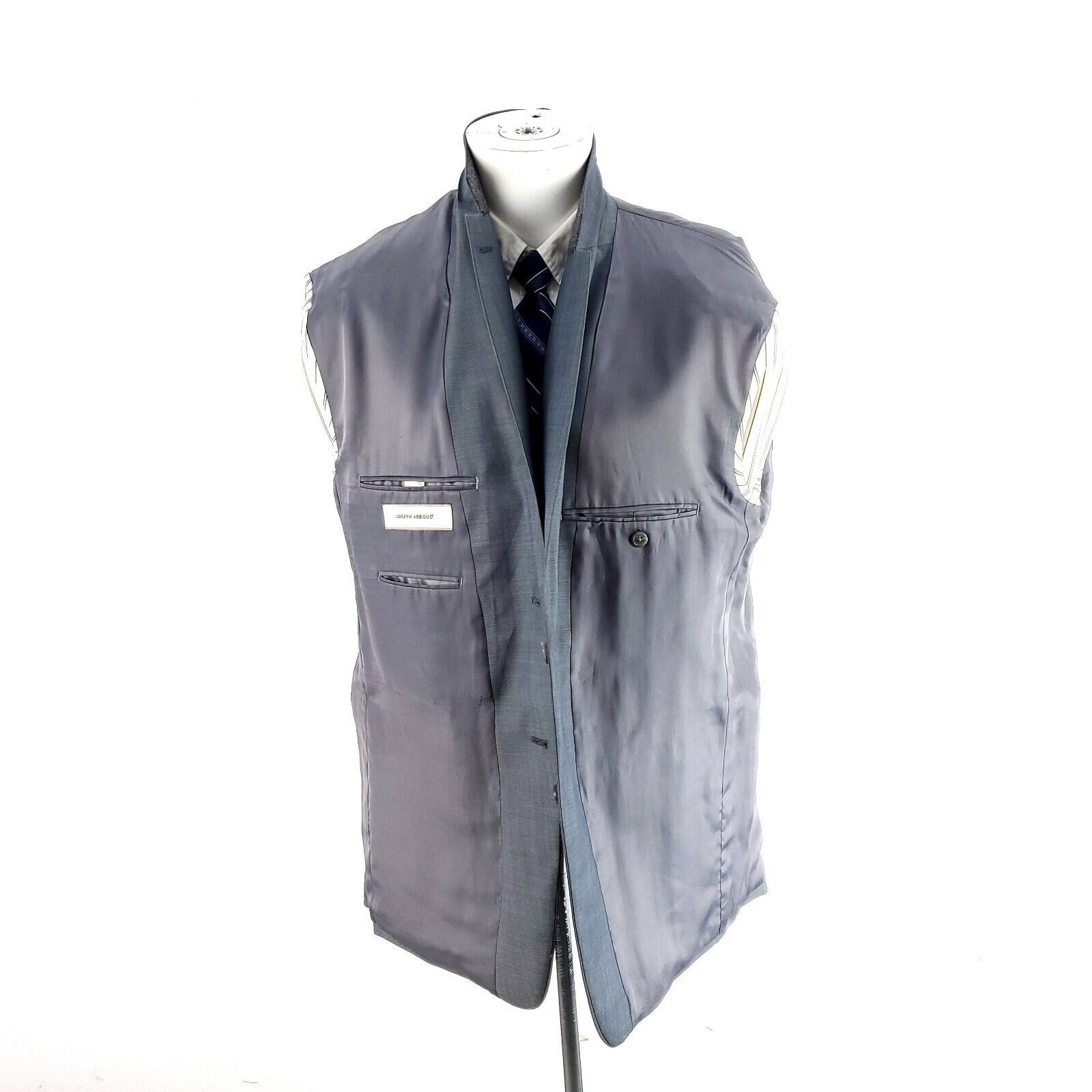 Joseph Abboud Joseph Abboud Wool 2 Button 2 Piece Suit 42R Blue Birdseye 3 Size 42R - 10 Thumbnail